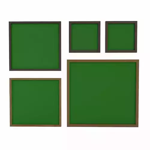 Abstract Painting frames 3d model