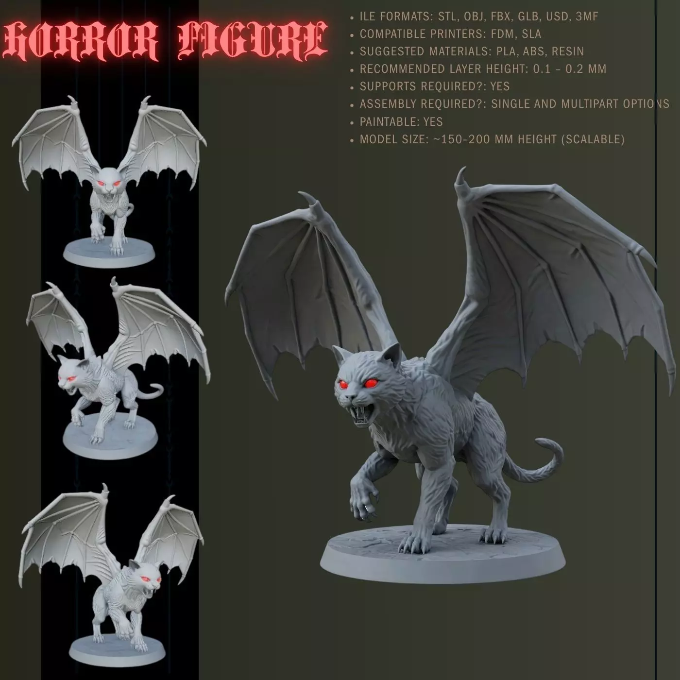 Mystical Sky Hunter 3D print model