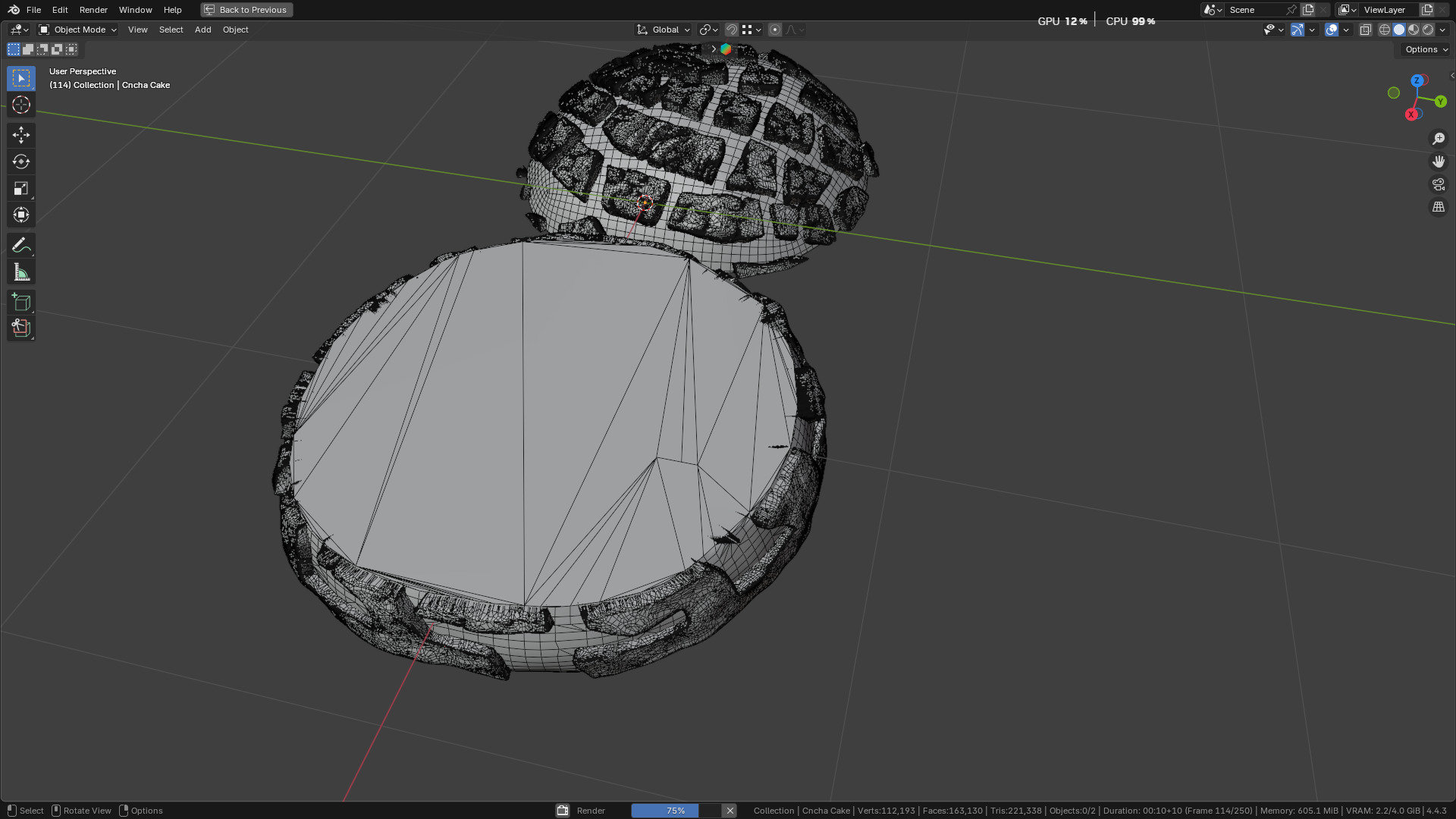 Concha Cake 3D model_42