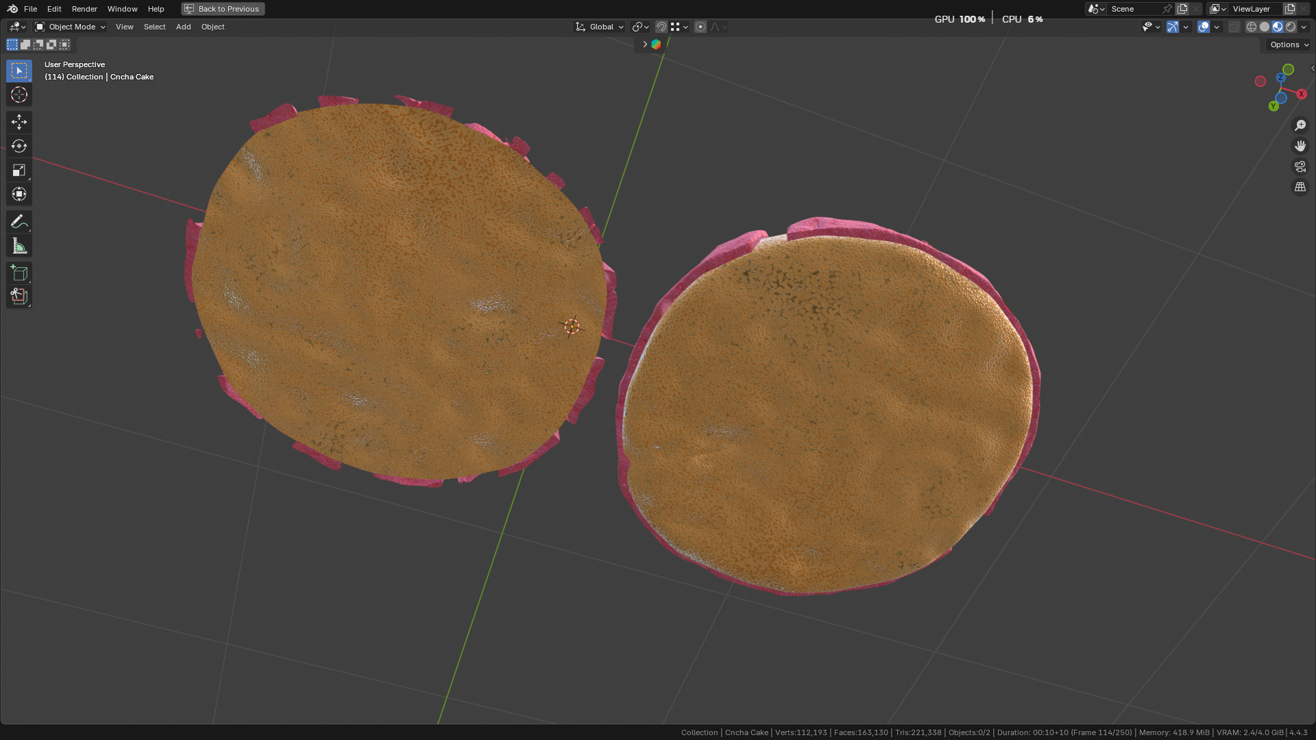Concha Cake 3D model_50