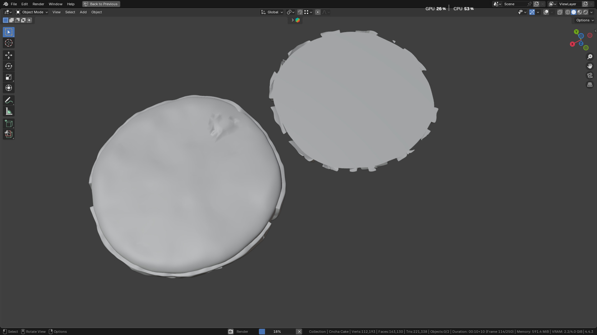 Concha Cake 3D model_8