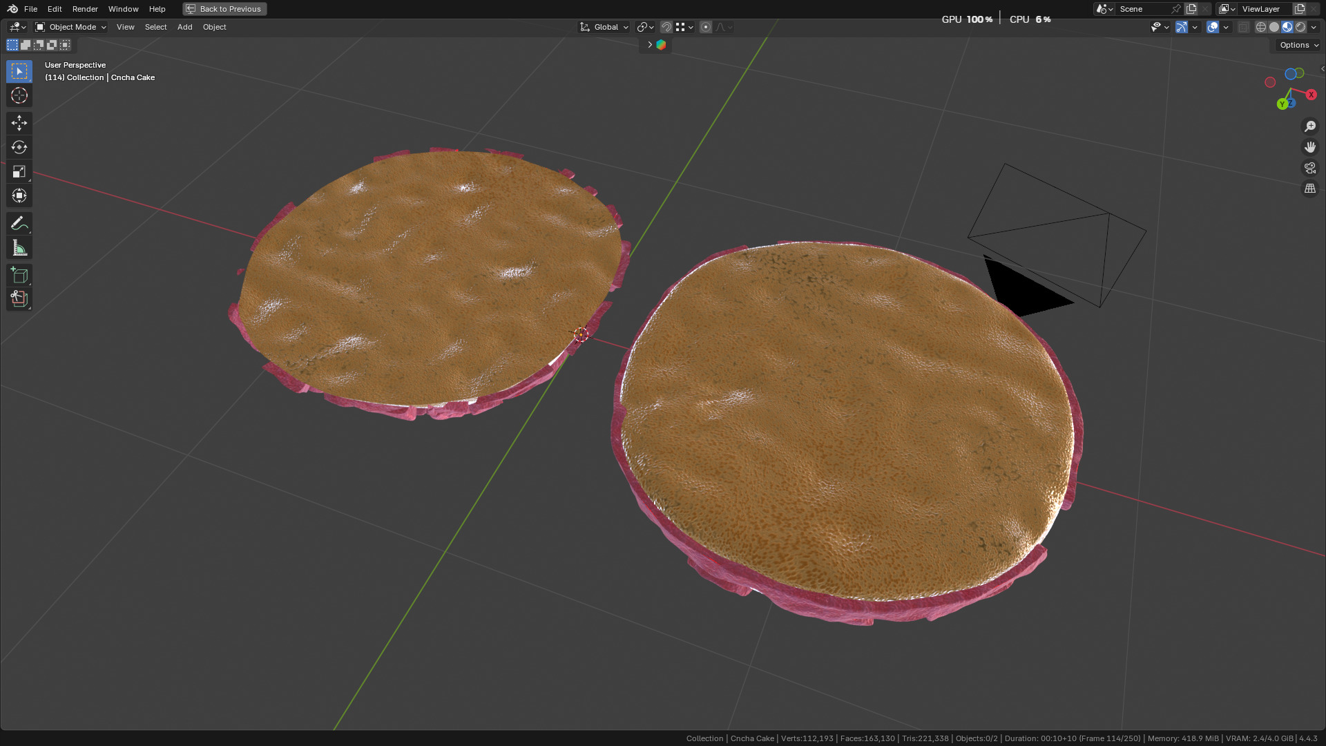 Concha Cake 3D model_51