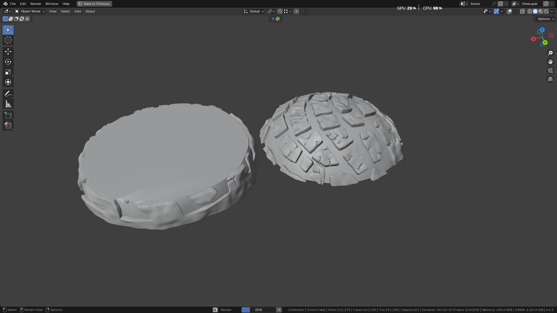 Concha Cake 3D model_16