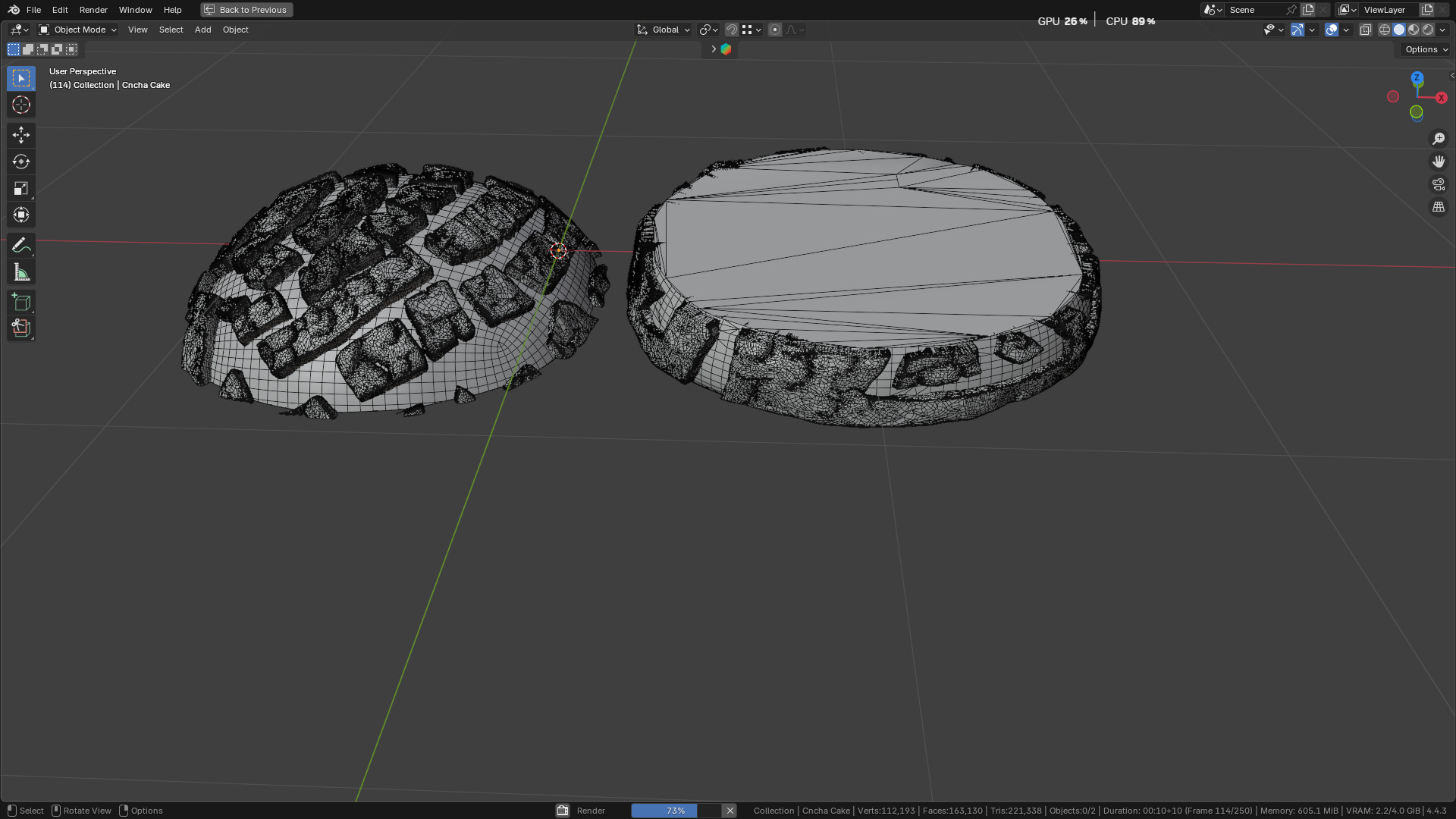Concha Cake 3D model_40