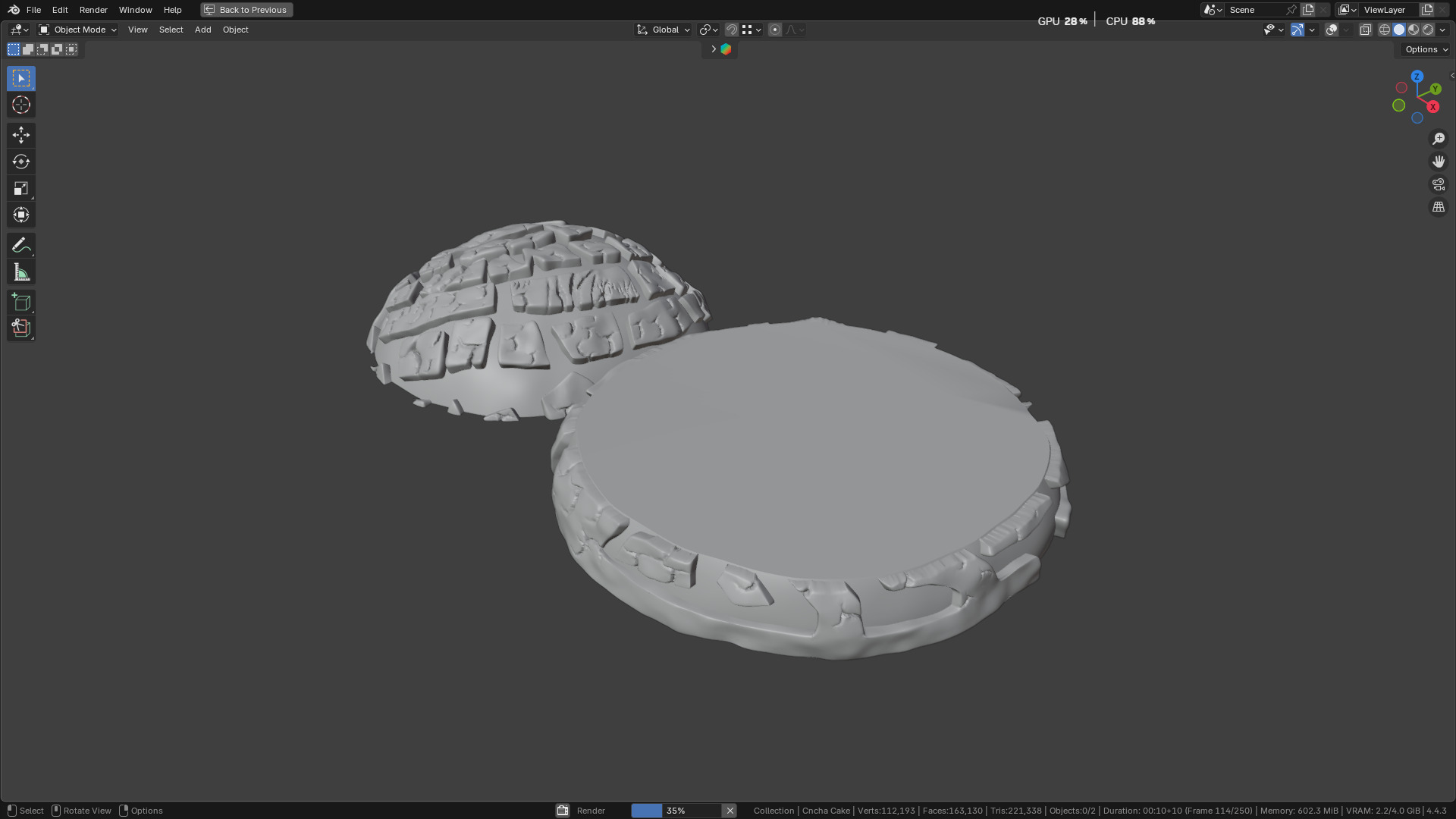 Concha Cake 3D model_18