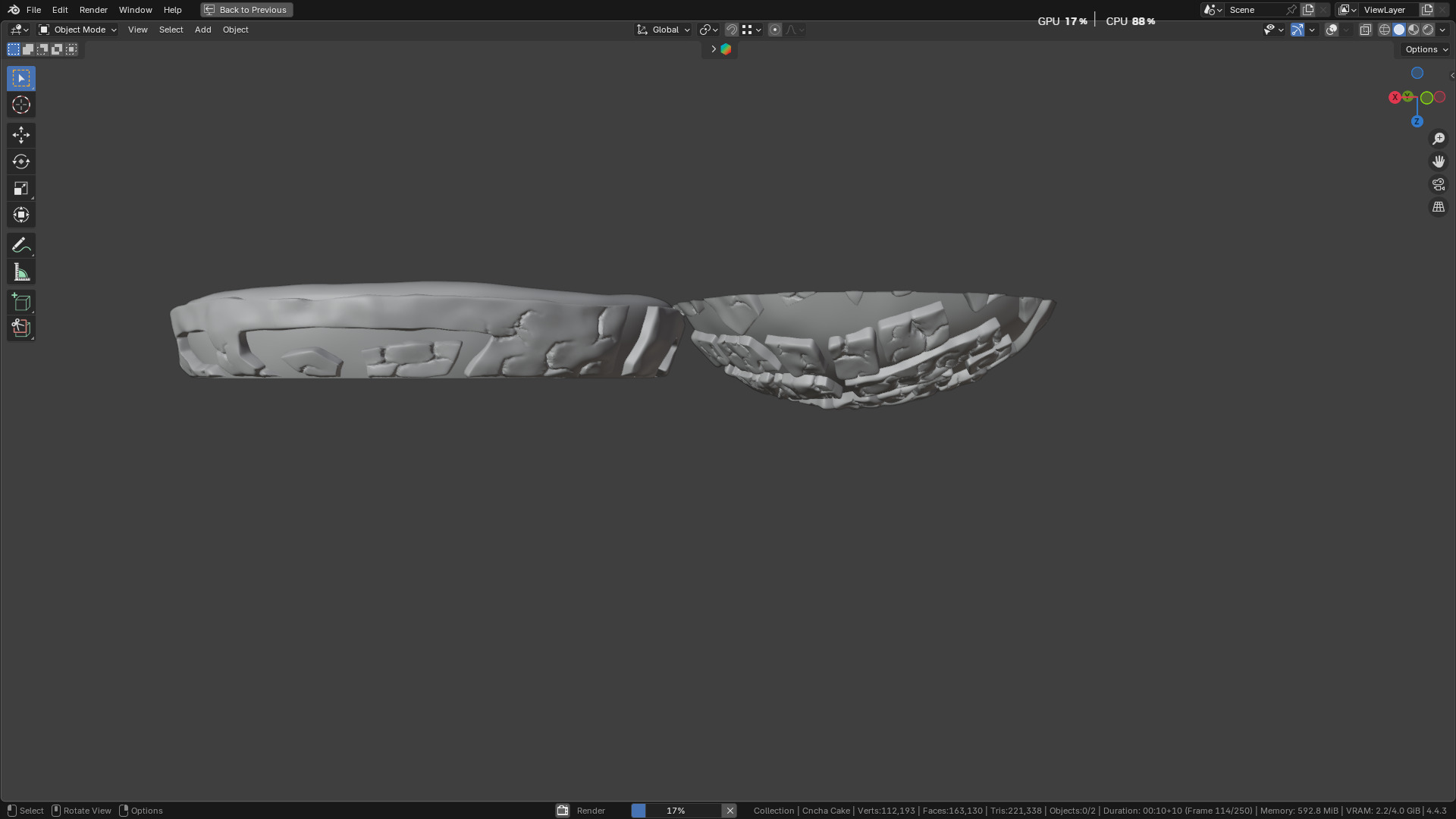 Concha Cake 3D model_7