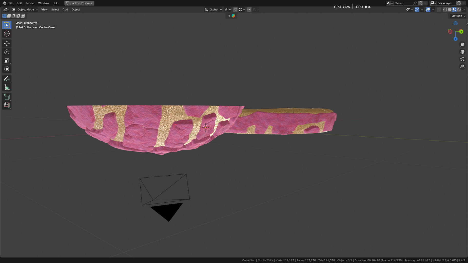 Concha Cake 3D model_52
