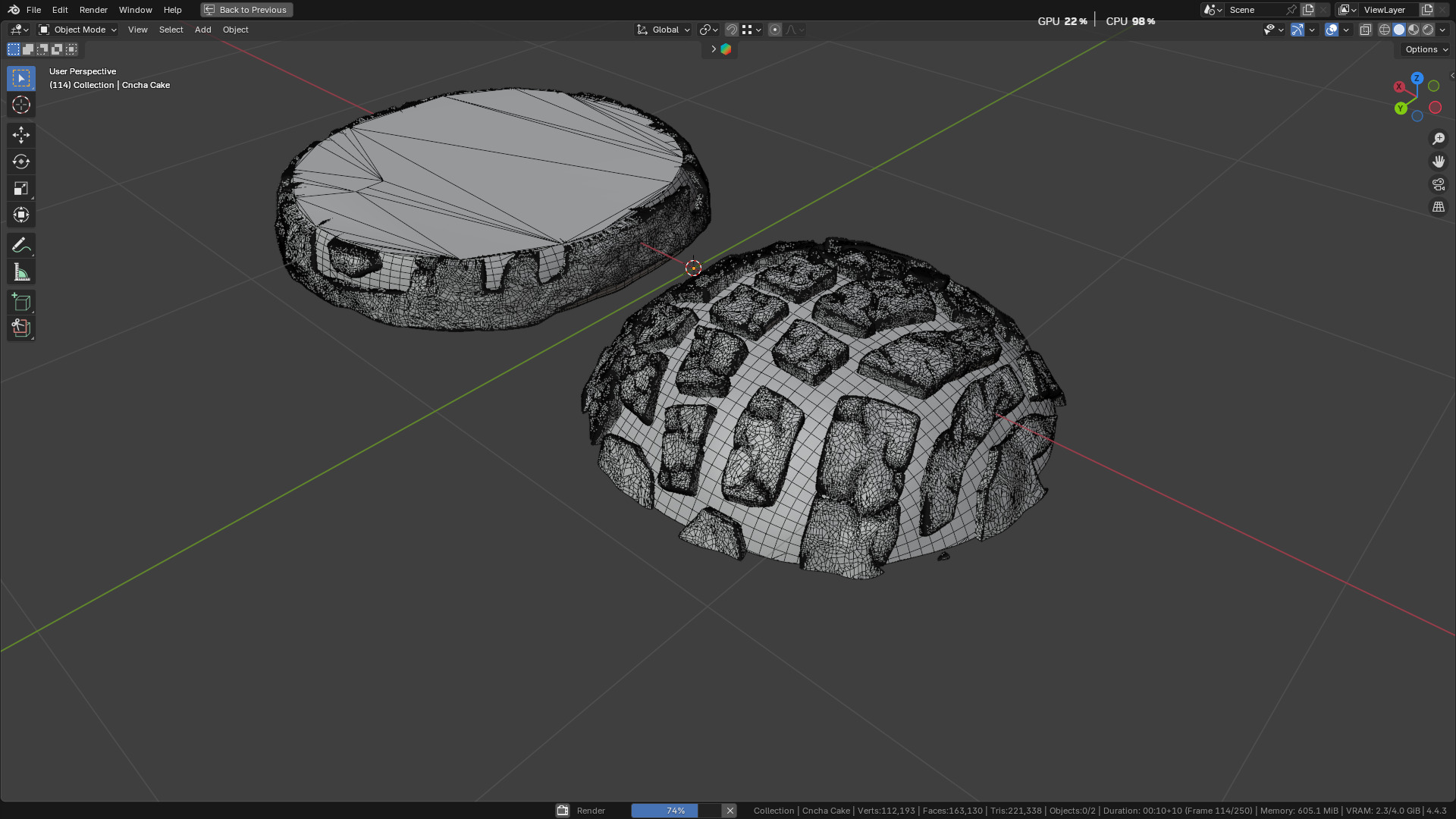 Concha Cake 3D model_41