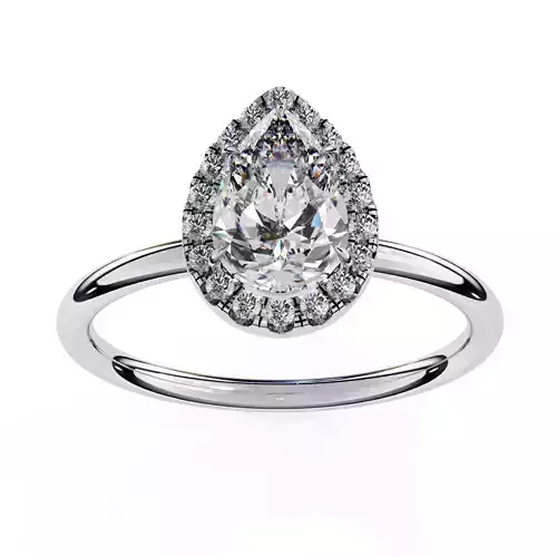 PEAR DIAMOND RING -CAD-119