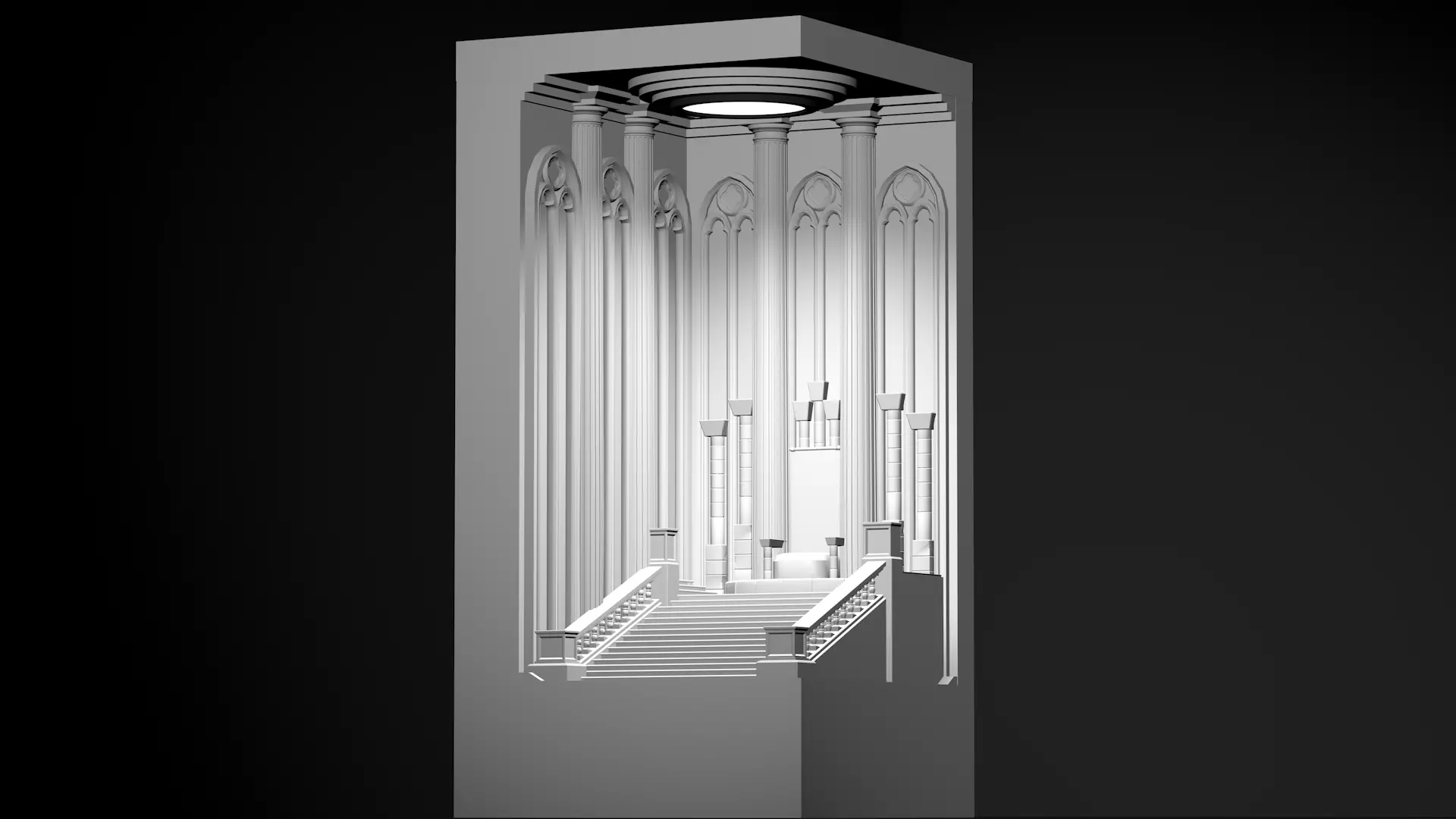 Table Lamp Miniature - For 3d print or concrete mold 3D print model_0