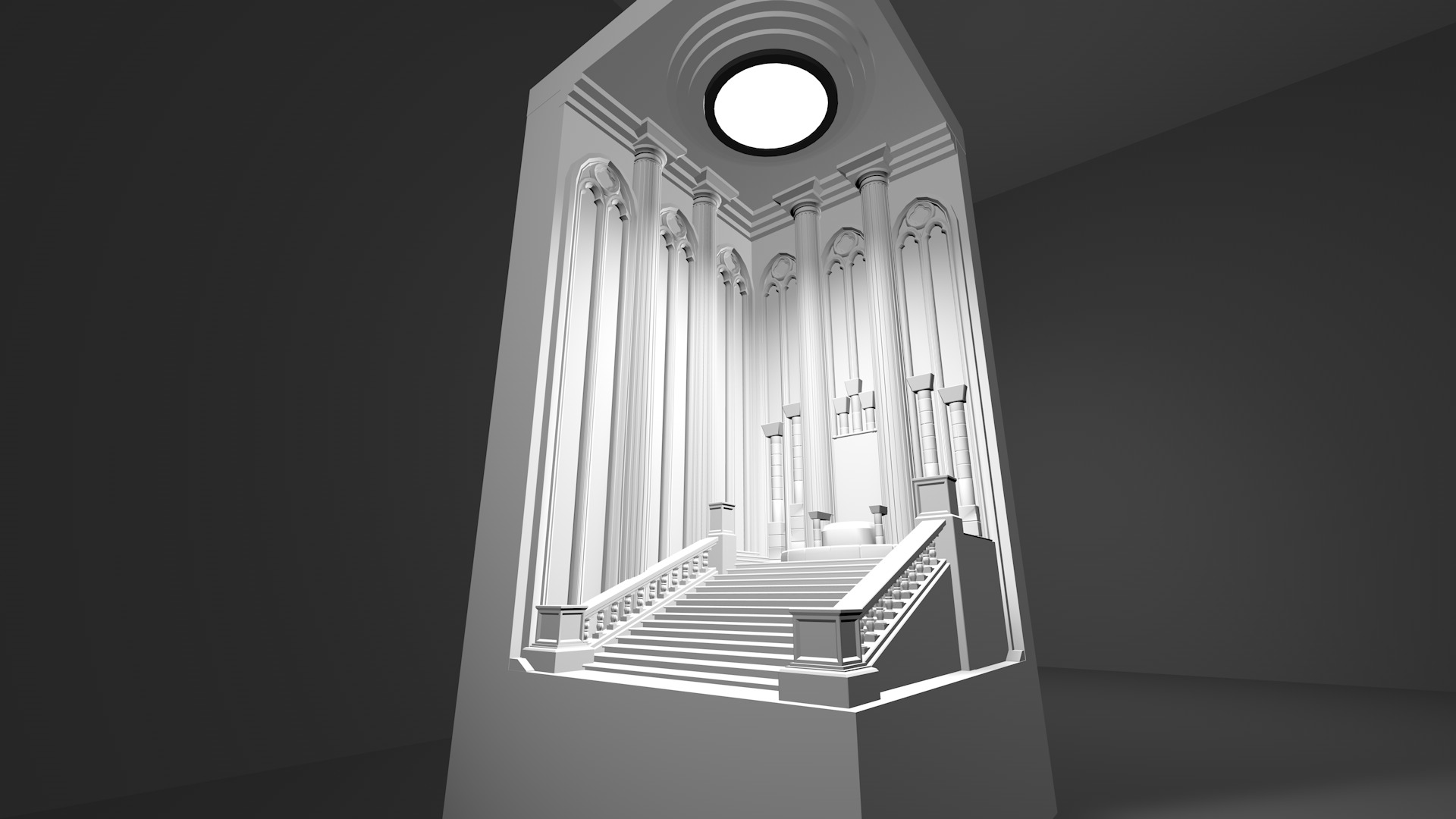 Table Lamp Miniature - For 3d print or concrete mold 3D print model_2