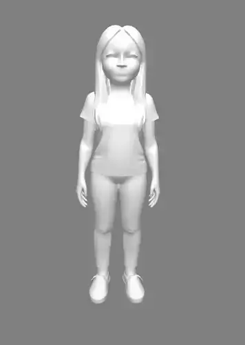 Cute Girl  3D print model