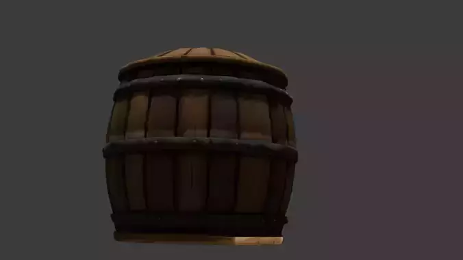barrel low-poly