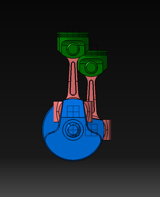 Four Stroke Engine CAD Model CATIA STEP IGES 3D Mechanical Part 3D print model_1