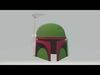 Star Wars Boba Fett helmet and two gift files 3D print model_1