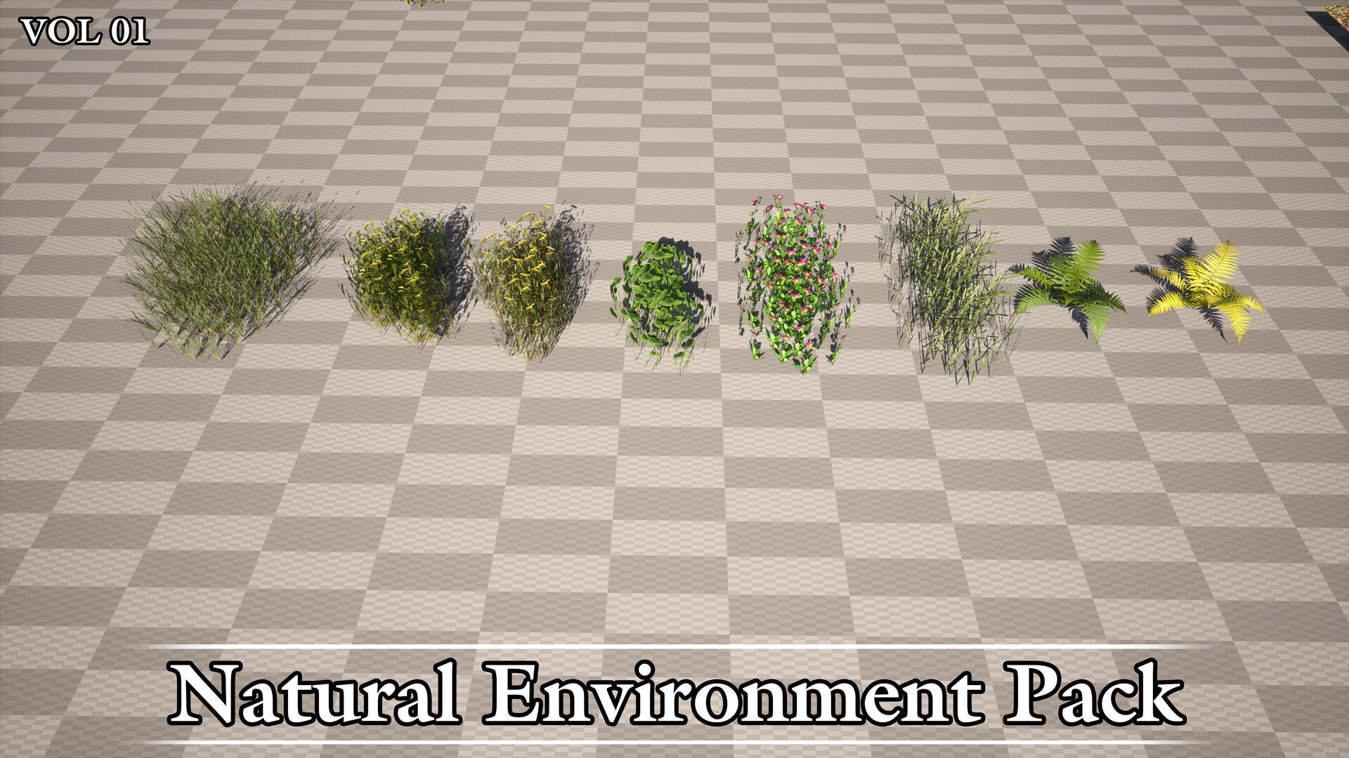 Natural Environment Pack Game Ready VOL01 Low-poly 3D model_11