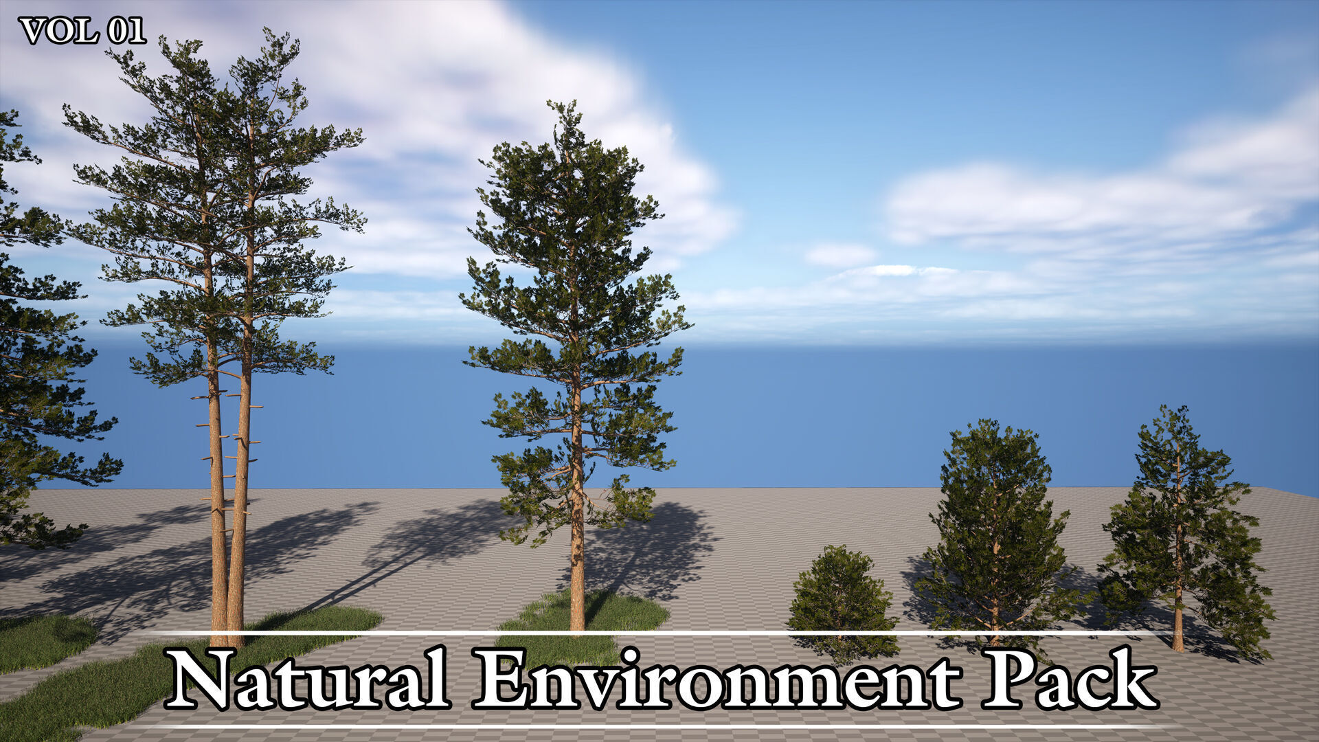 Natural Environment Pack Game Ready VOL01 Low-poly 3D model_10