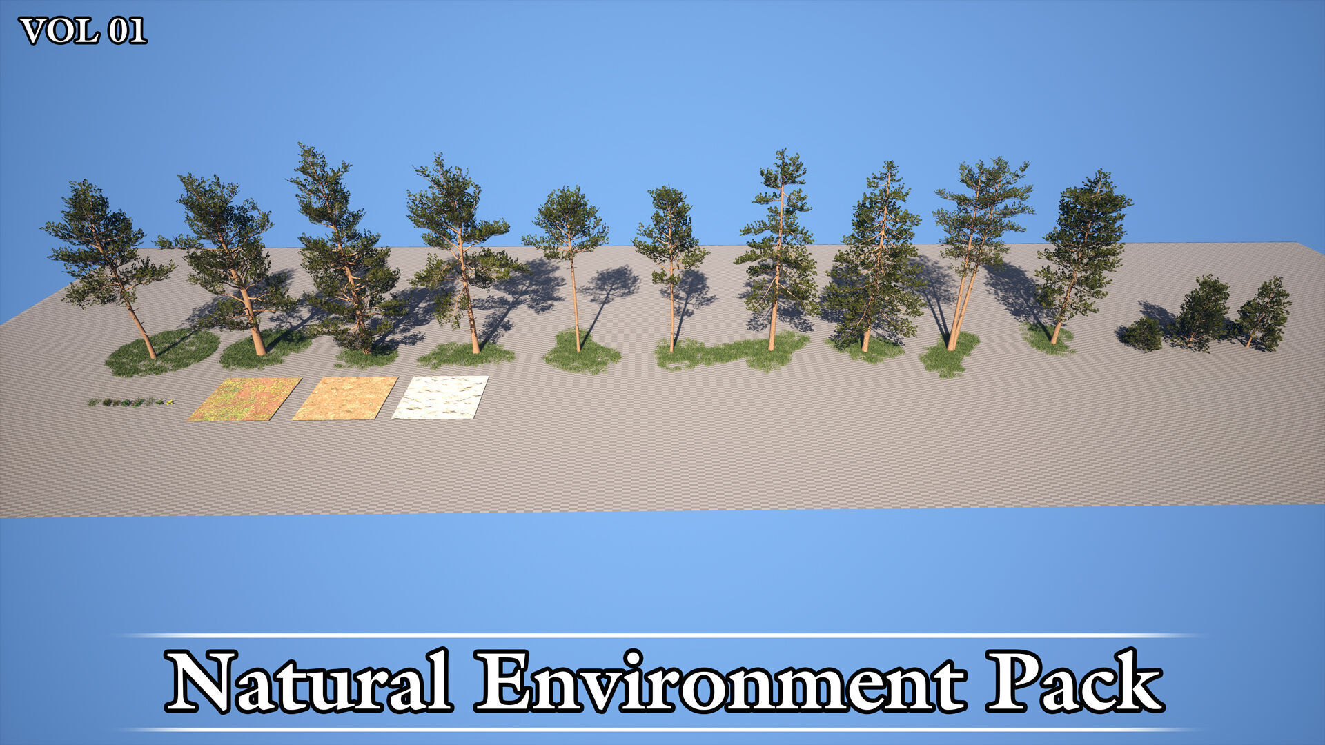Natural Environment Pack Game Ready VOL01 Low-poly 3D model_12
