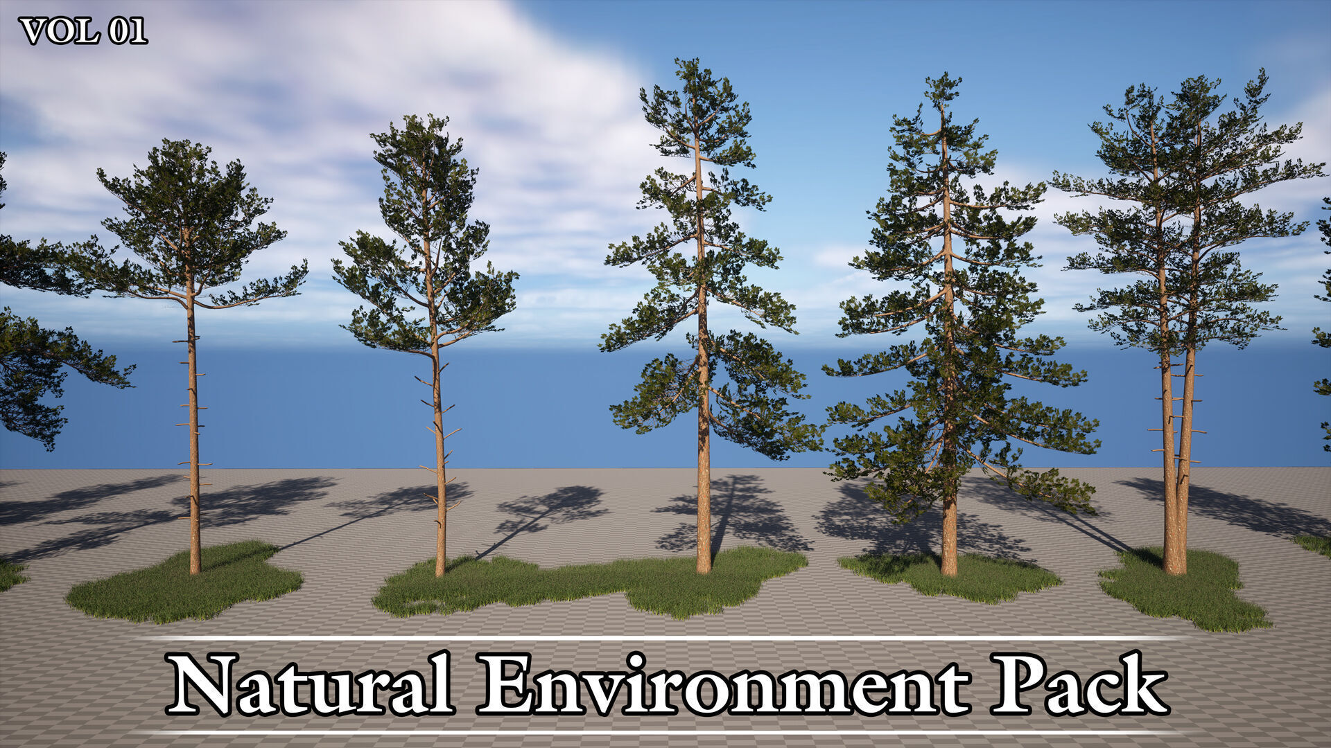 Natural Environment Pack Game Ready VOL01 Low-poly 3D model_9