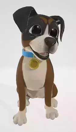 3D Rover Dog Stunning Animation Low-poly 3D model