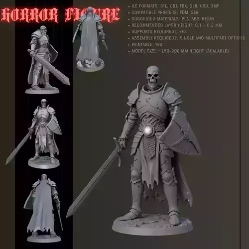 Armored Warrior of Death 3D print model