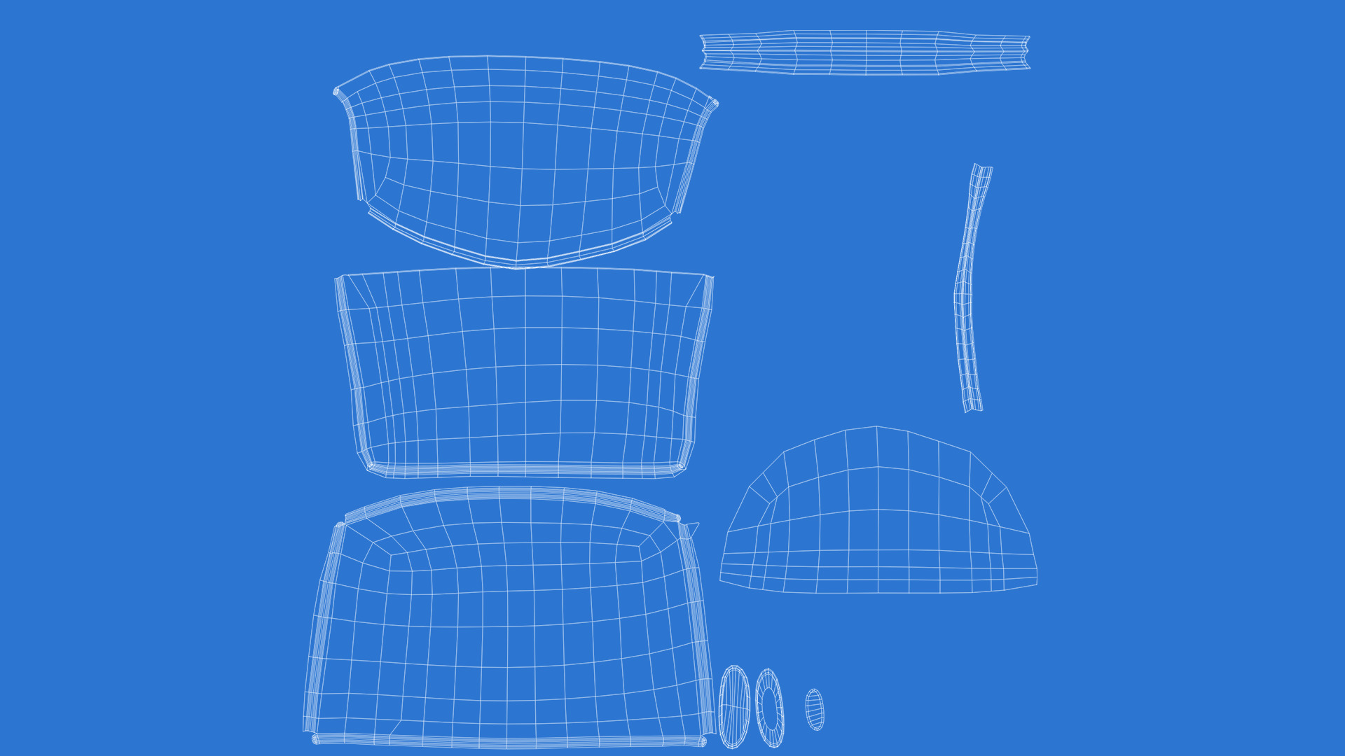 Ladies BAGS Low-poly 3D model_15