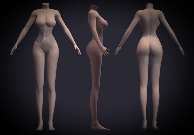 3D Character - Female Base Model 3D model