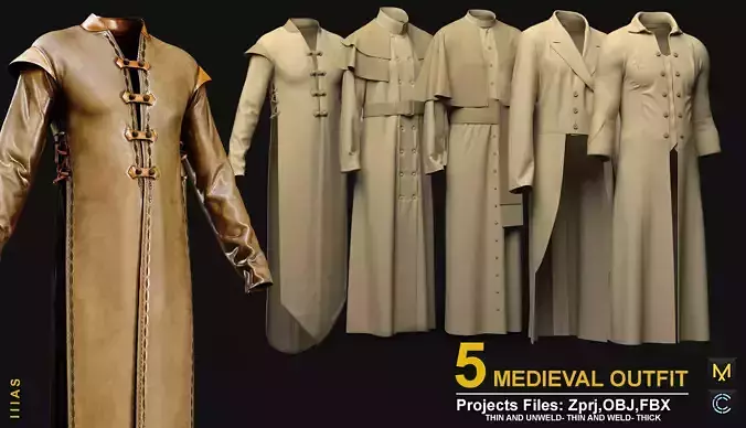 MEDIEVAL OUTFIT 3D model