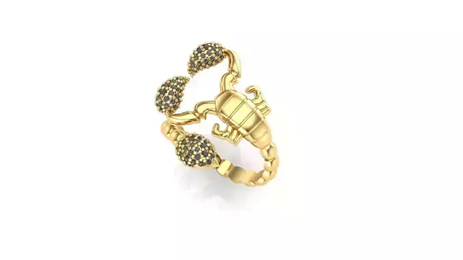 Scorpion ring 3D print model