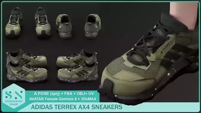ADIDAS TERREX AX4 SNEAKERS