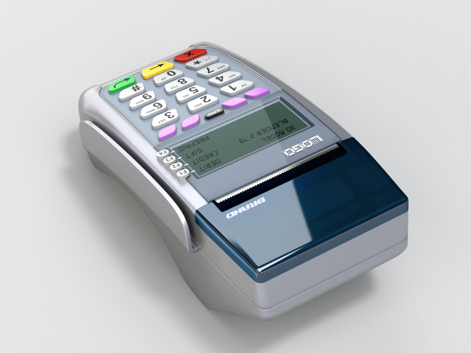 Credit Card Reader 3D model_2