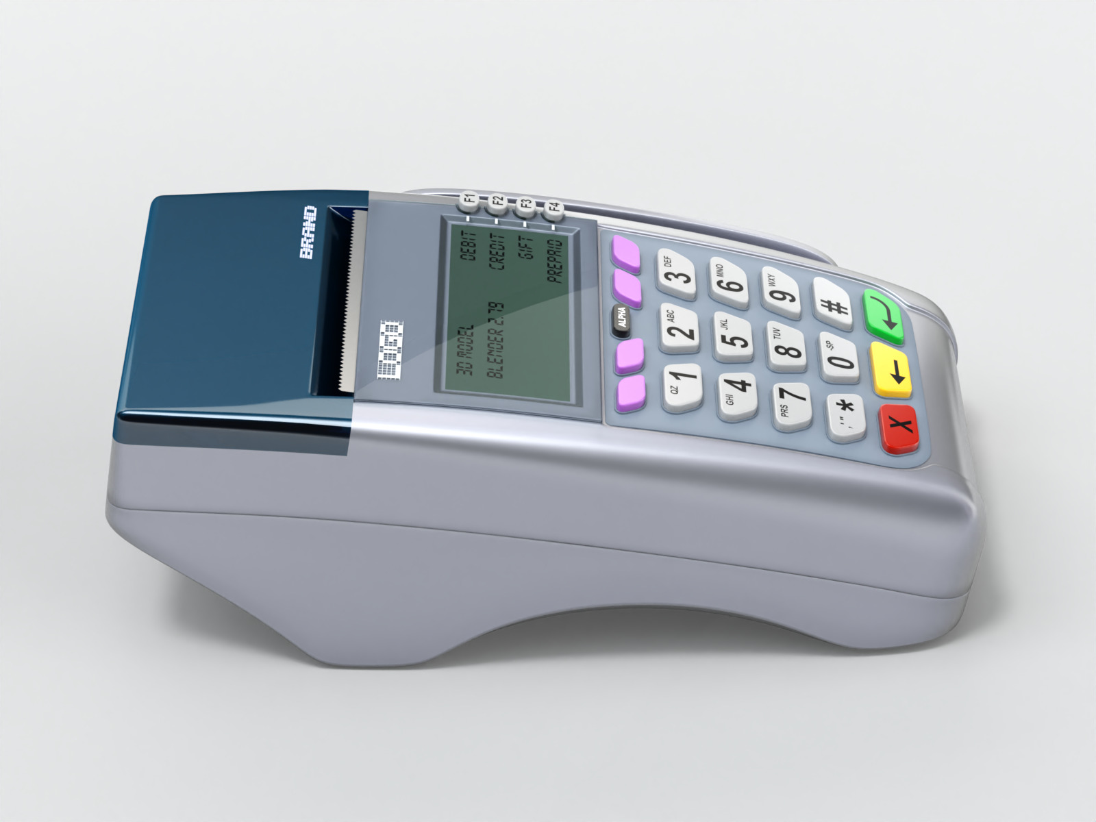 Credit Card Reader 3D model_7