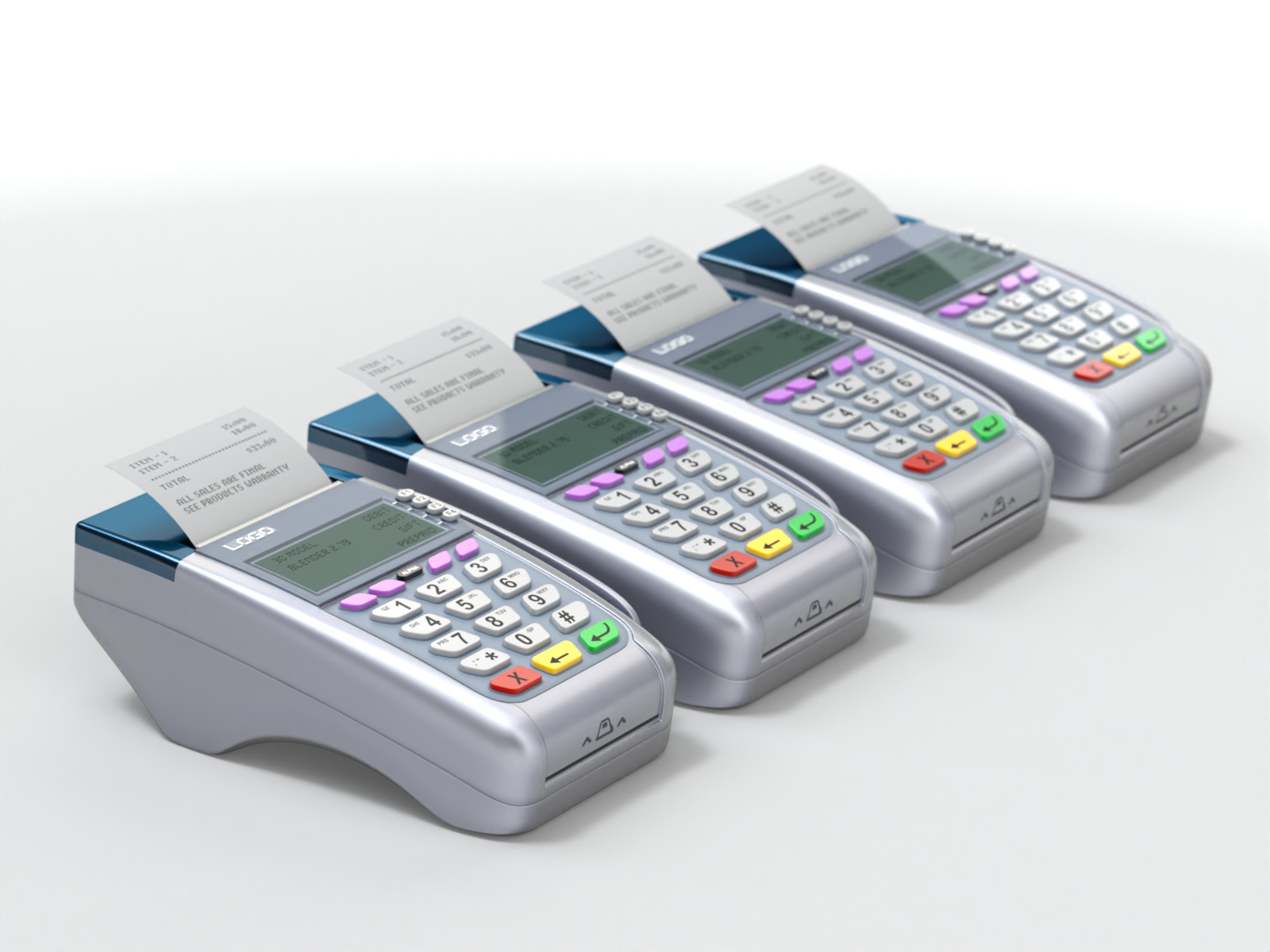 Credit Card Reader 3D model_6