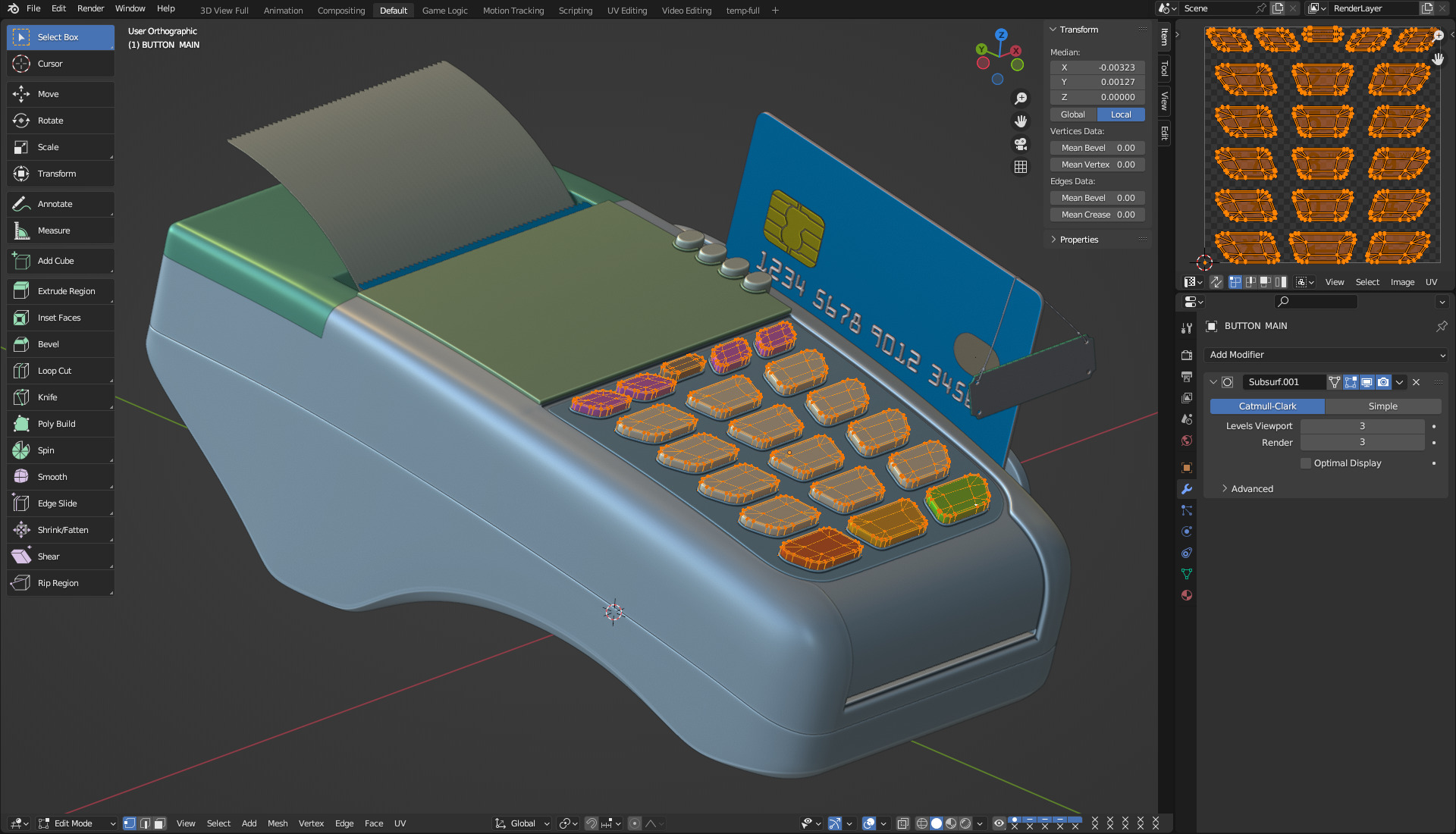 Credit Card Reader 3D model_17