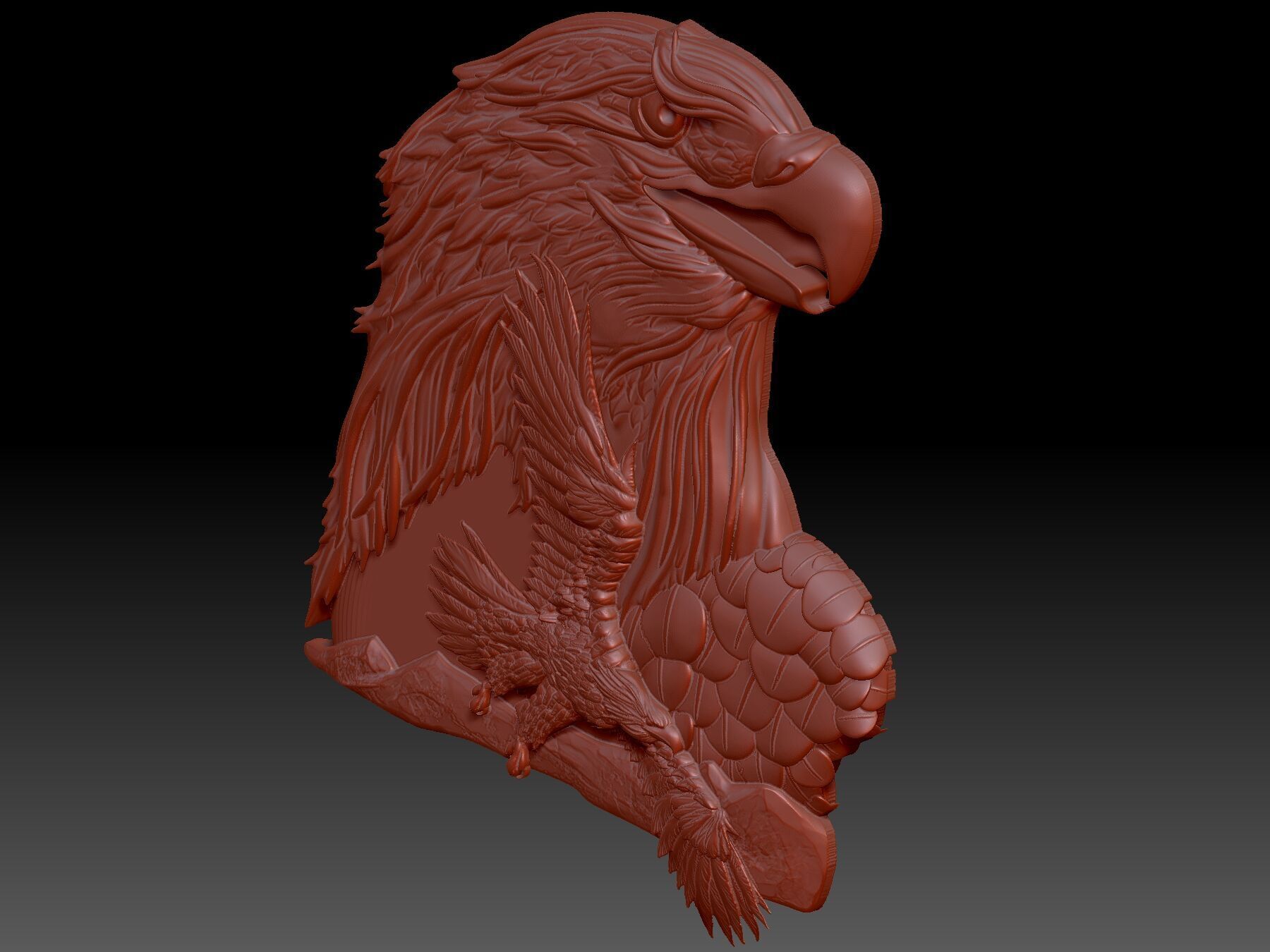Eagle 3D print model_4