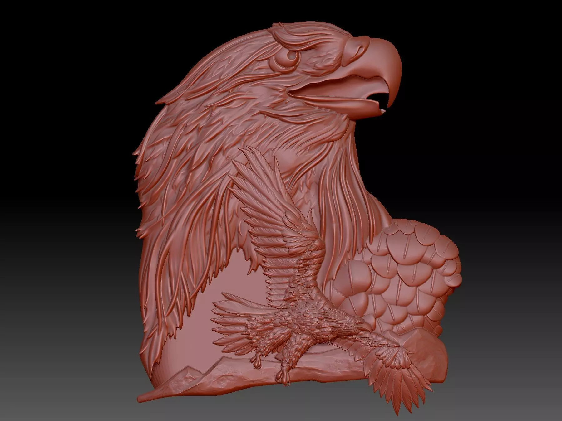 Eagle 3D print model_0