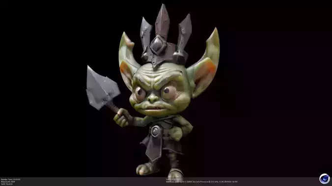 Stylized Goblin Warrior - AI