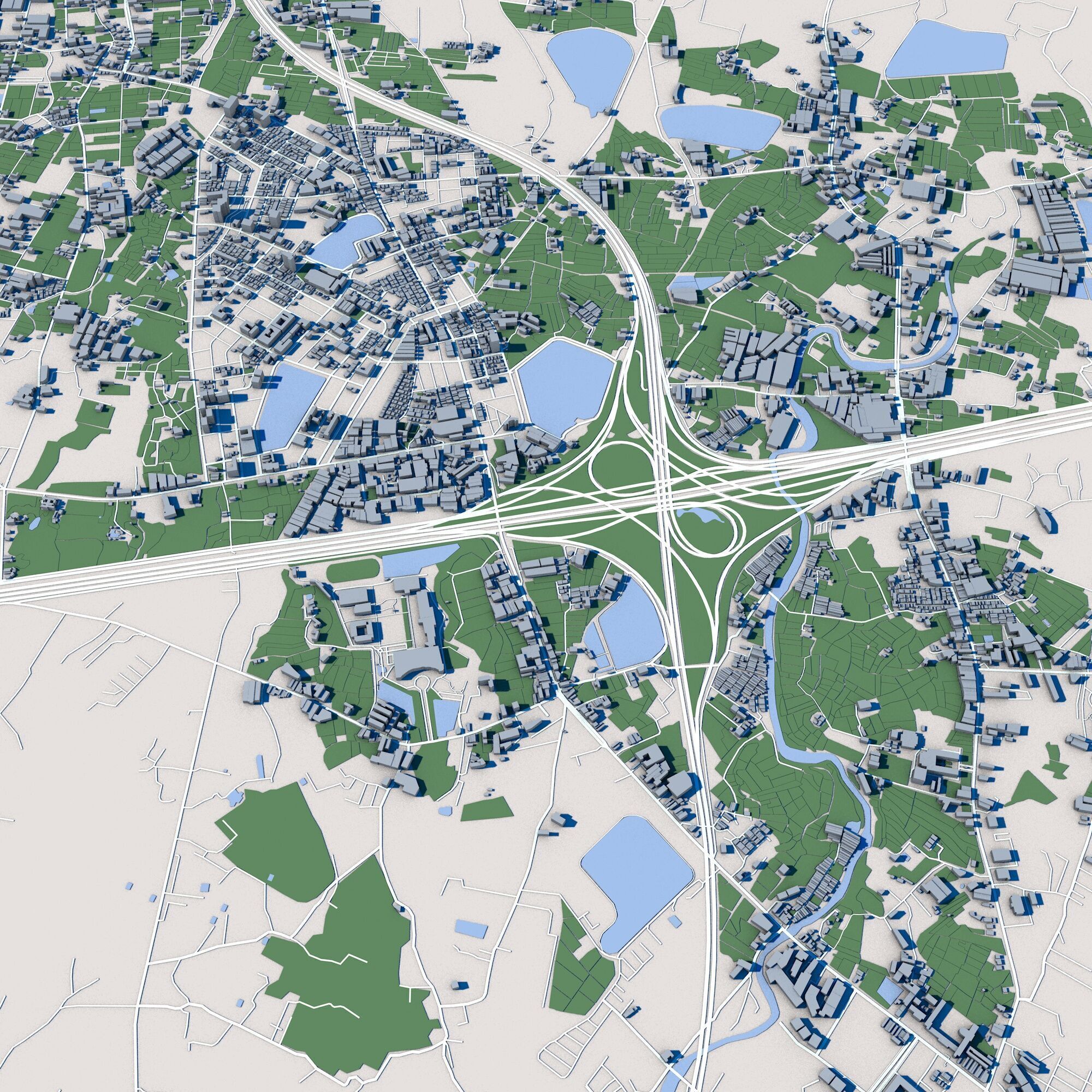 Taoyuan City Taiwan 3D model_6