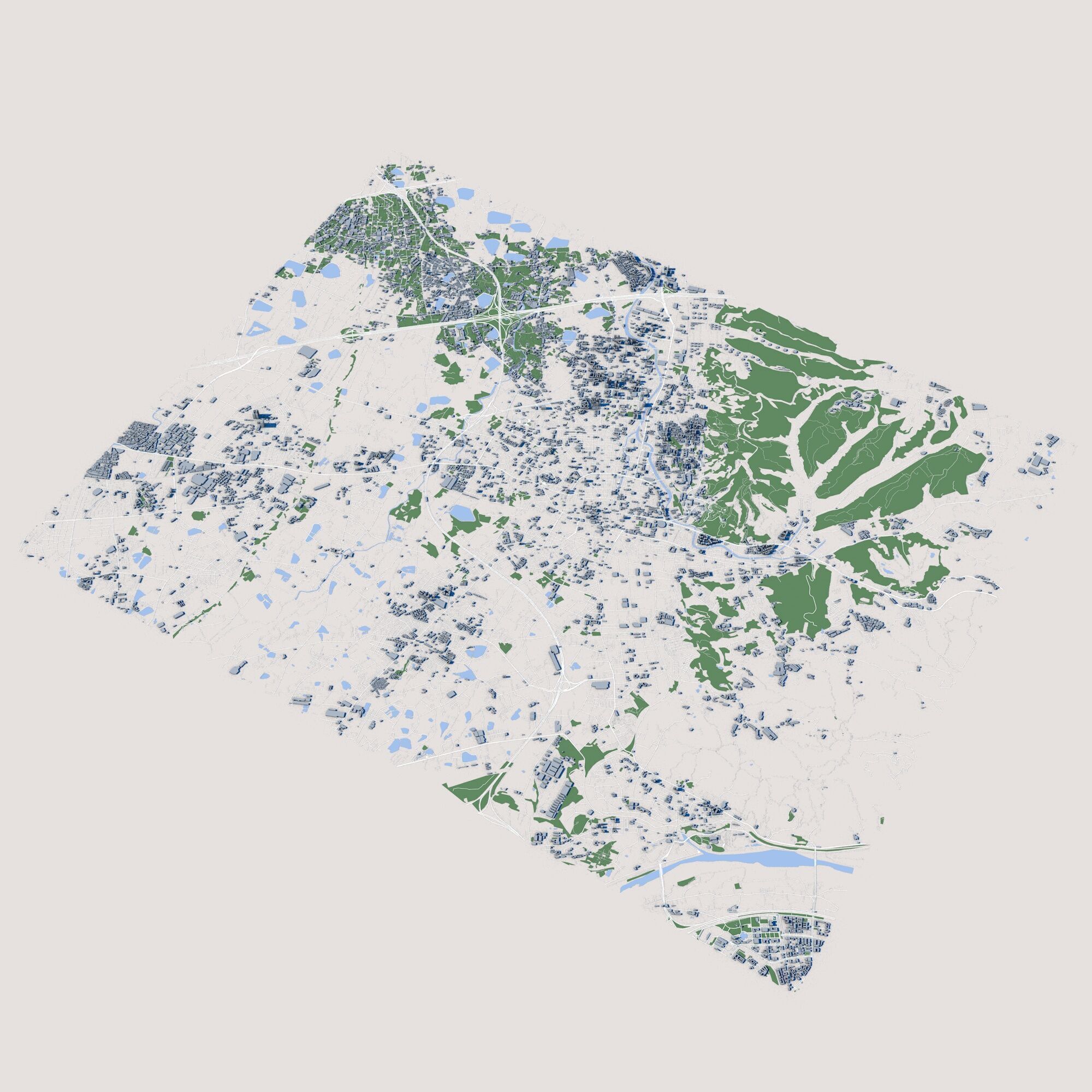 Taoyuan City Taiwan 3D model_1