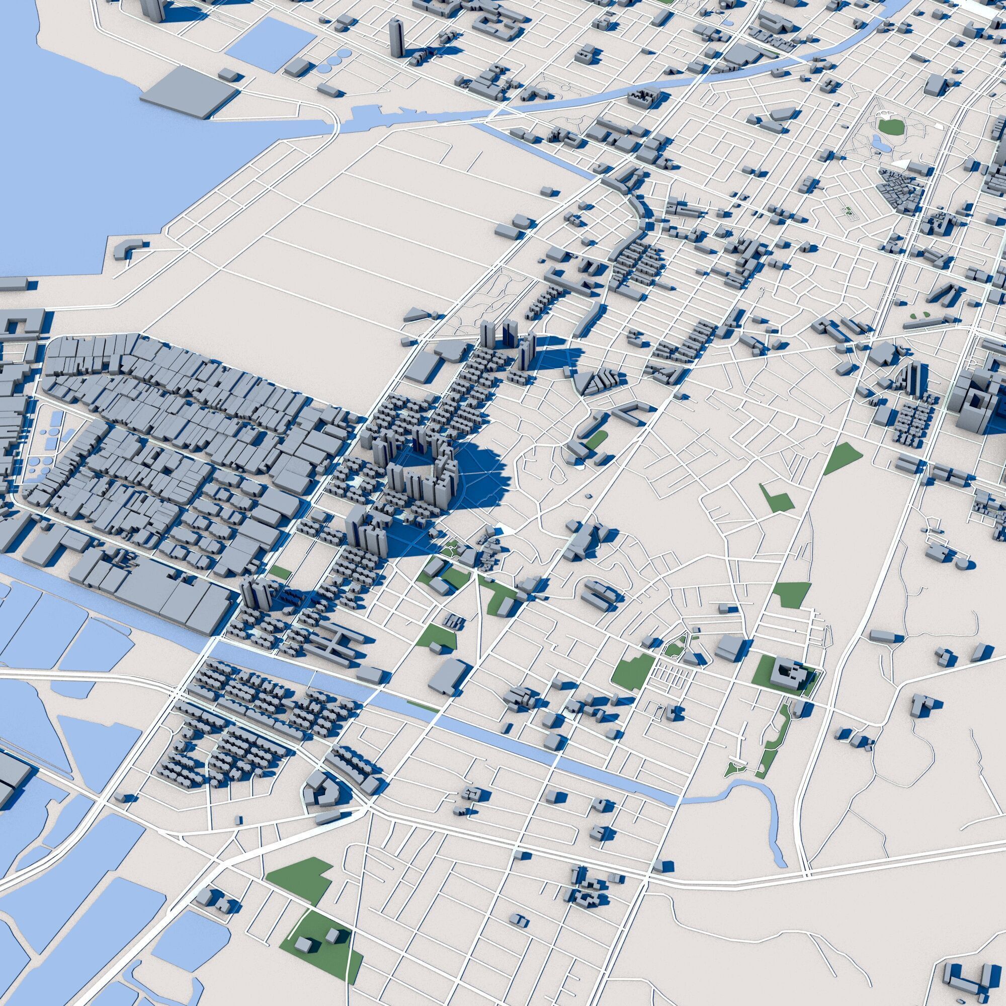 Tainan City Taiwan 3D model_7