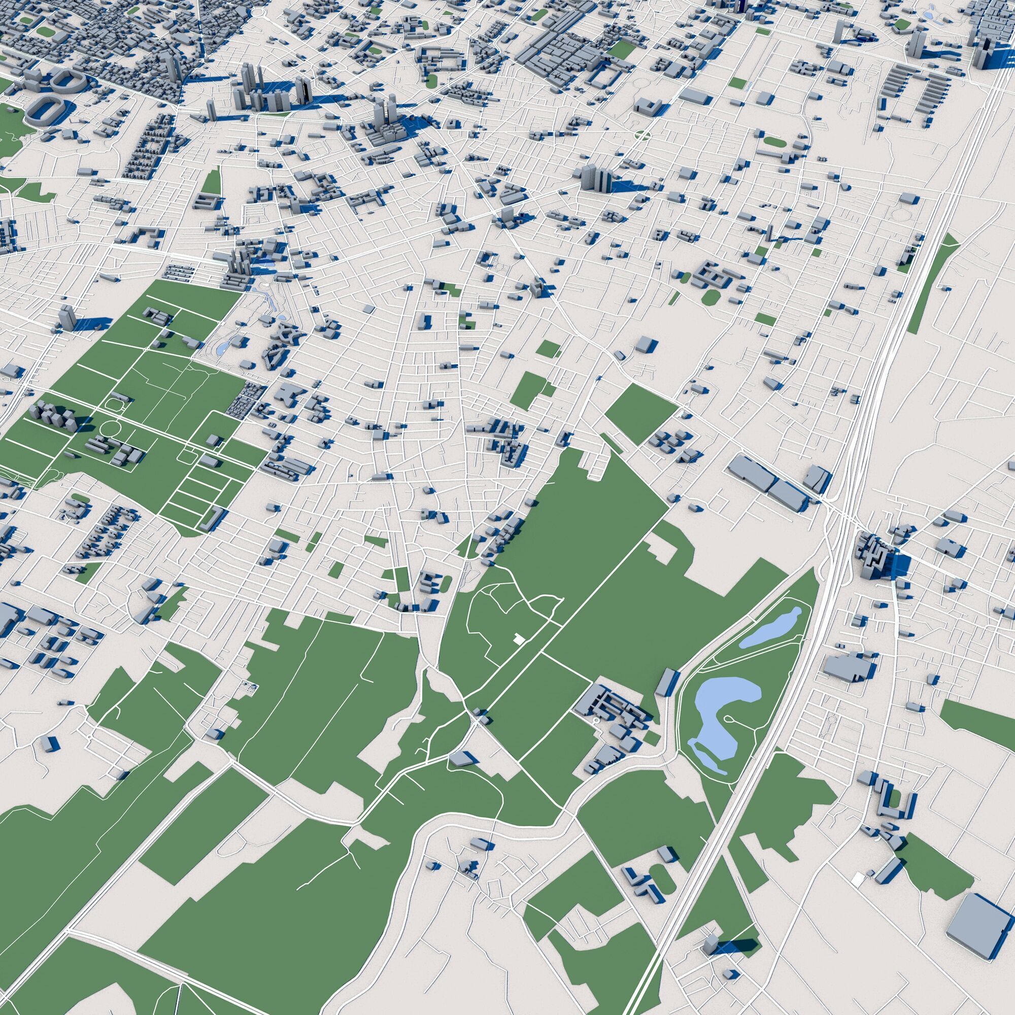 Tainan City Taiwan 3D model_5