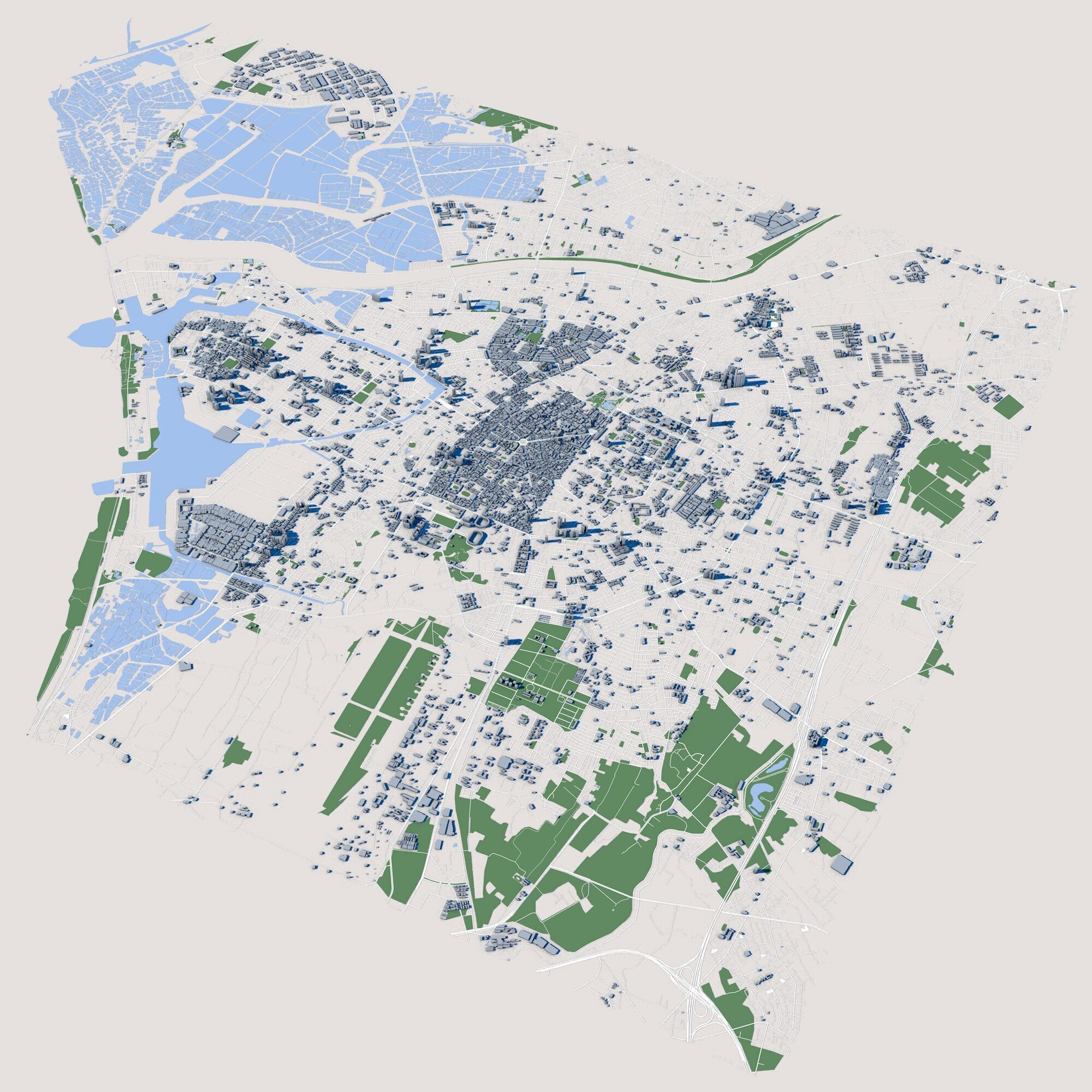 Tainan City Taiwan 3D model_1