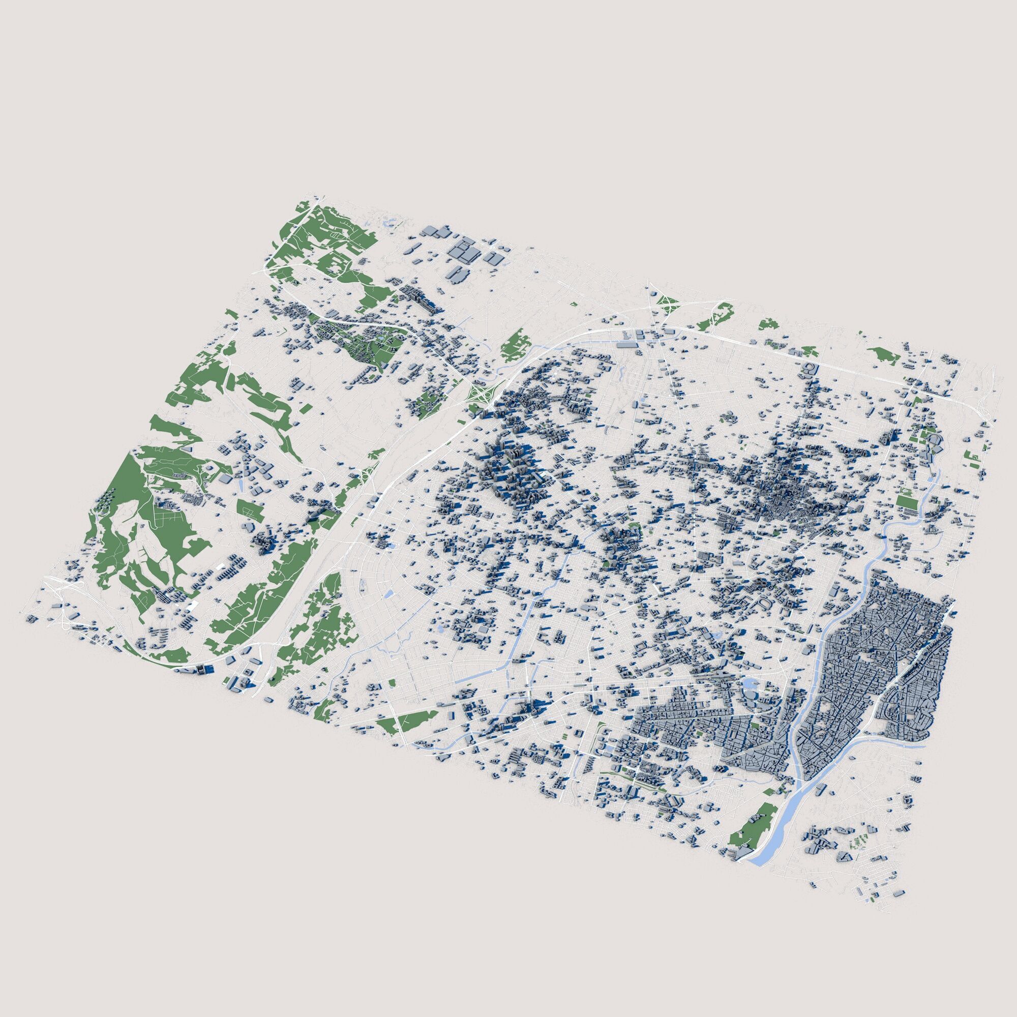 Taichung City Taiwan 3D model_1