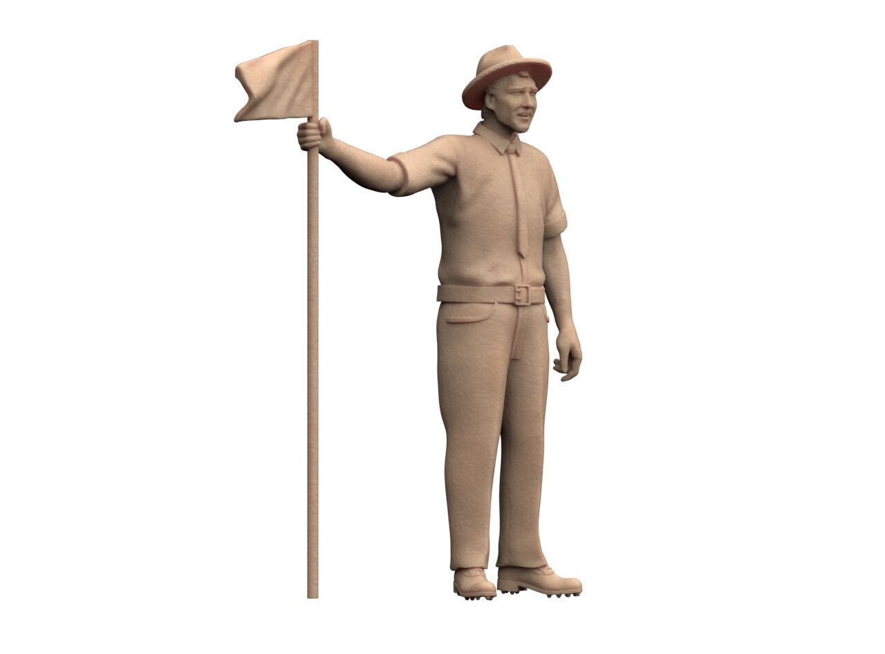 Golf Player 3D print model_15