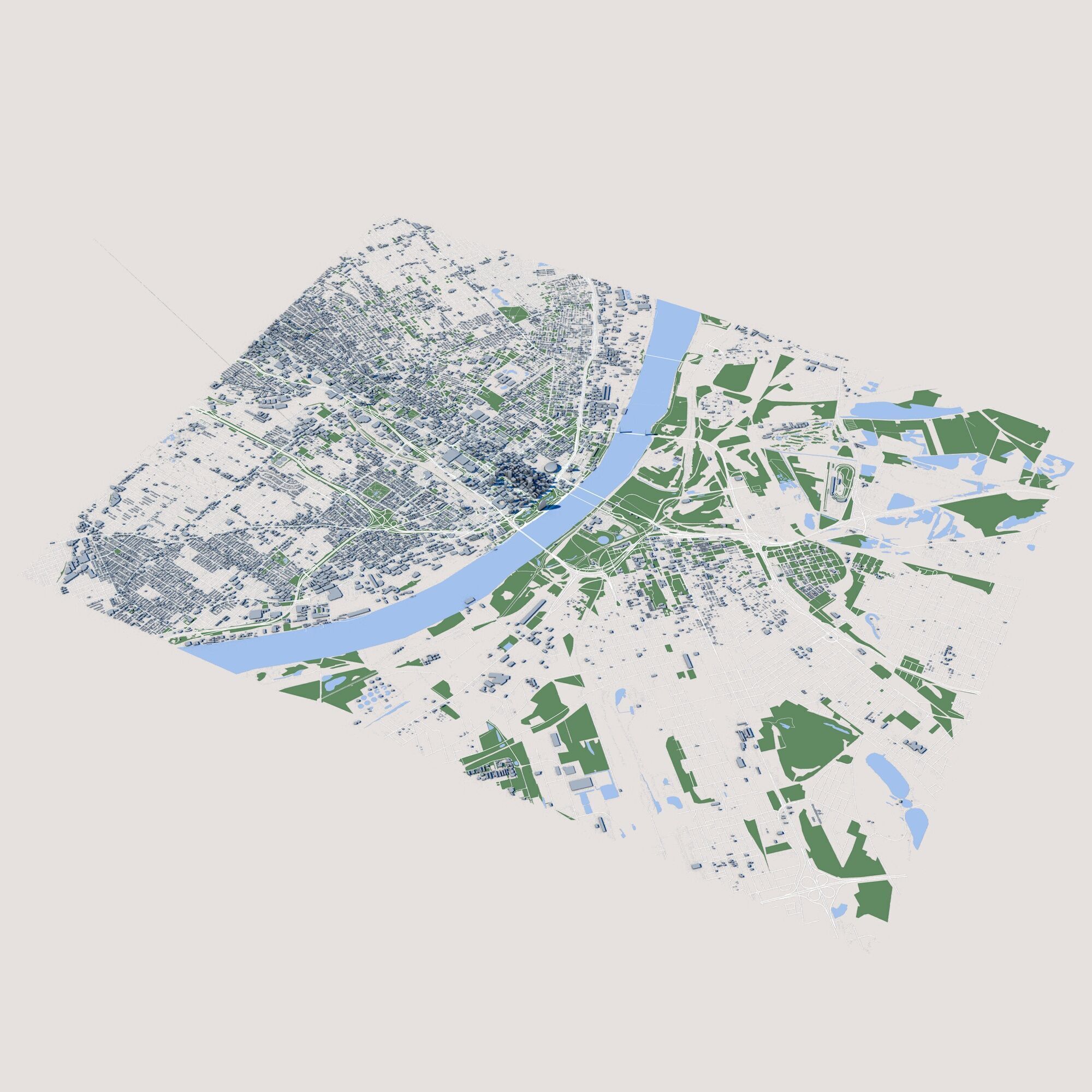 Saint Louis City USA 3D model_1