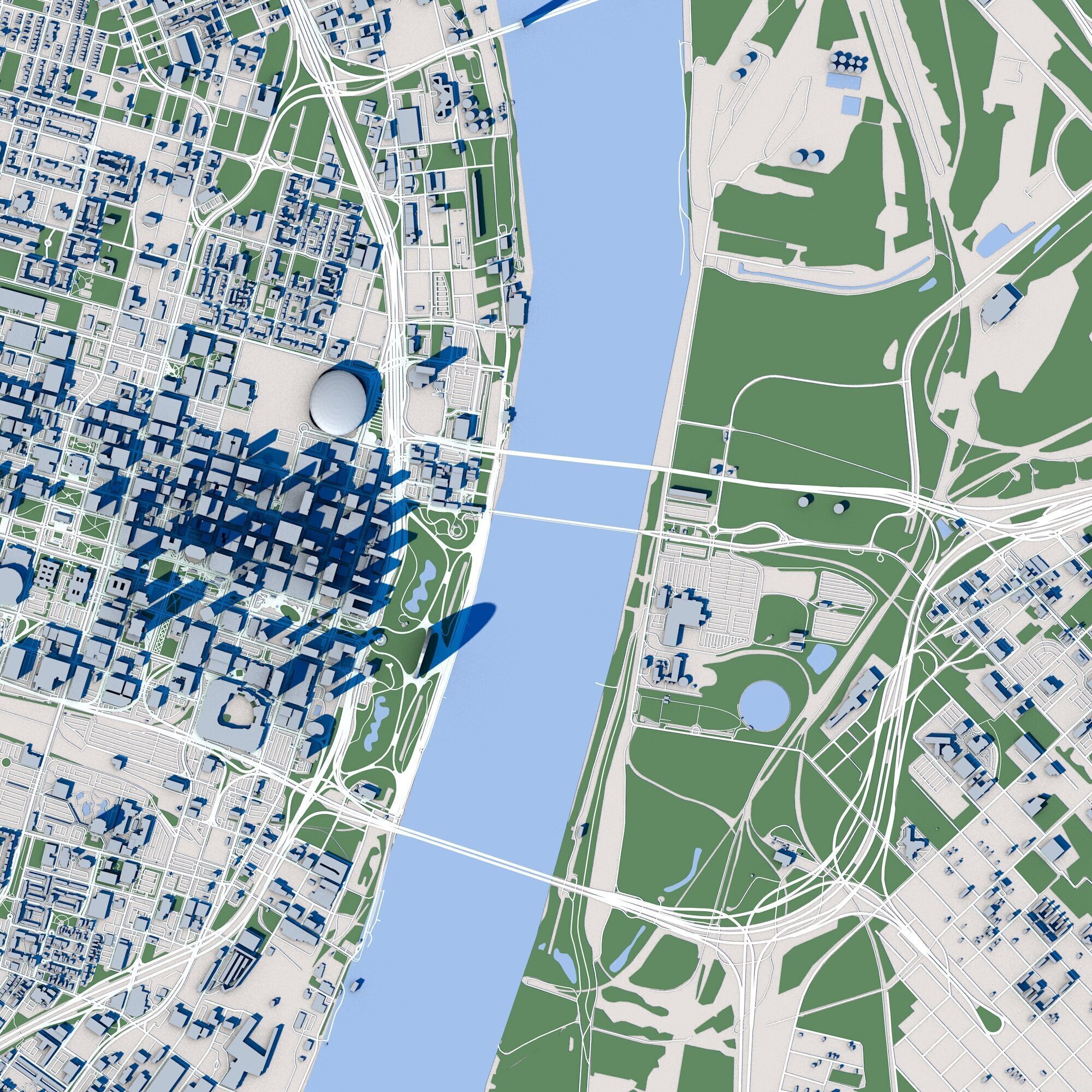 Saint Louis City USA 3D model_3