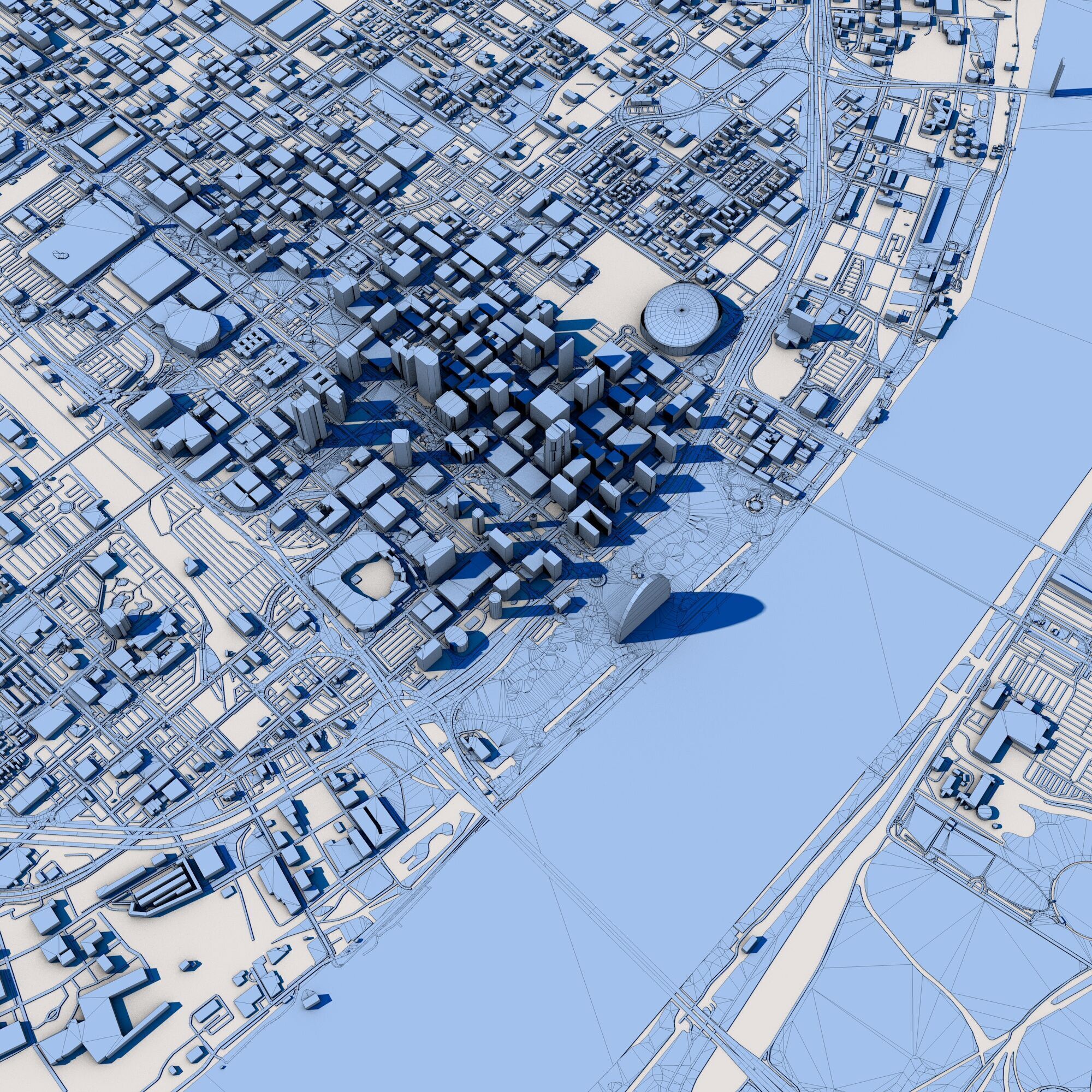 Saint Louis City USA 3D model_10