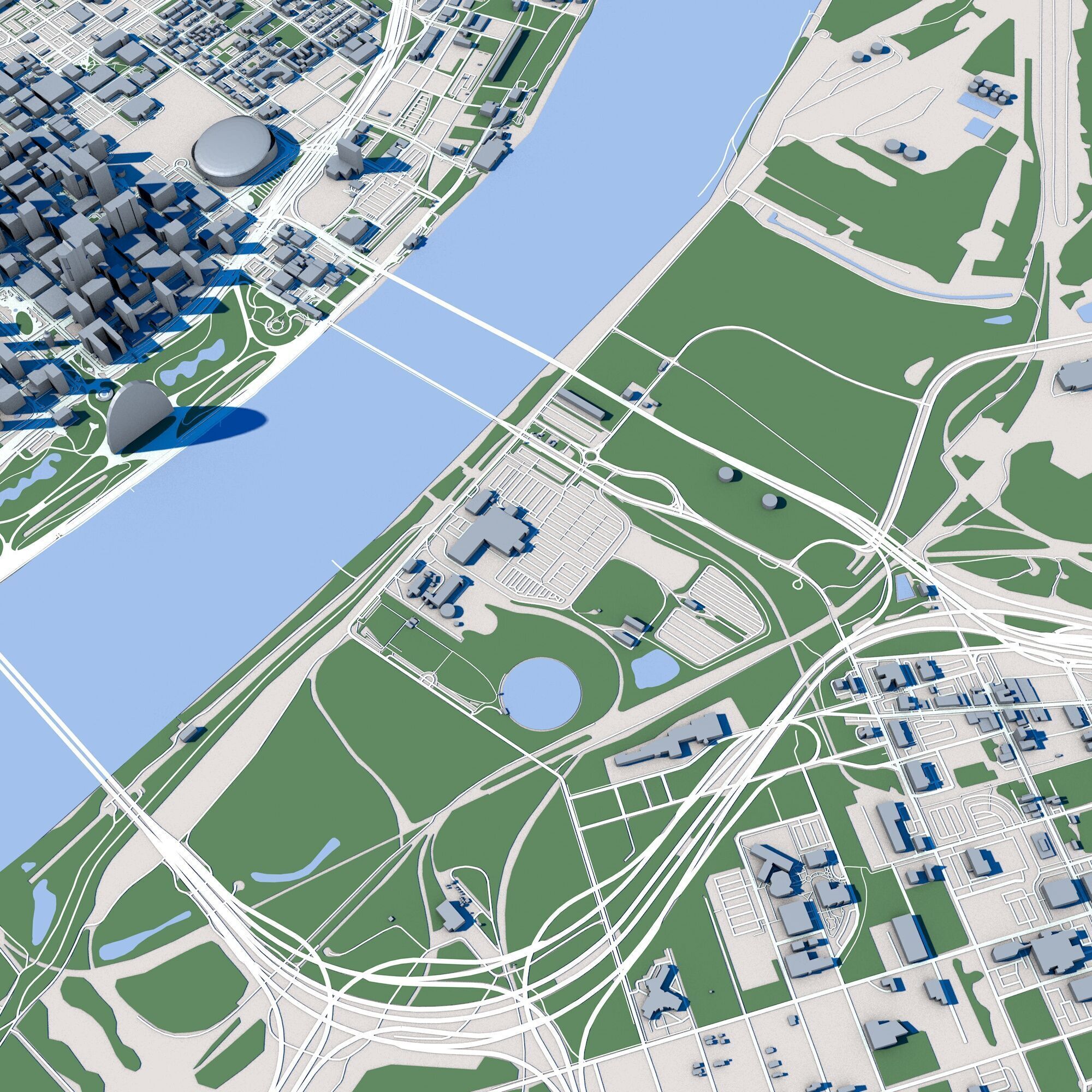 Saint Louis City USA 3D model_9