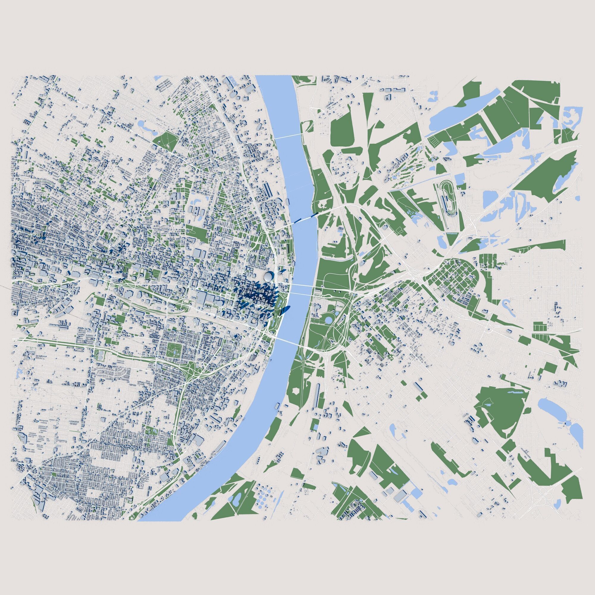 Saint Louis City USA 3D model_2