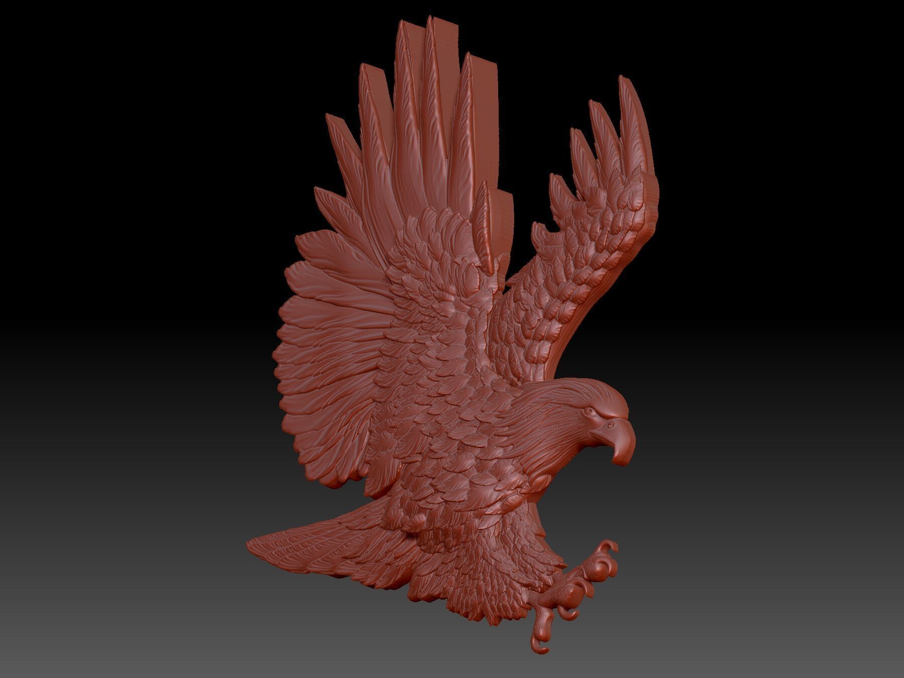 Eagle 3D print model_3
